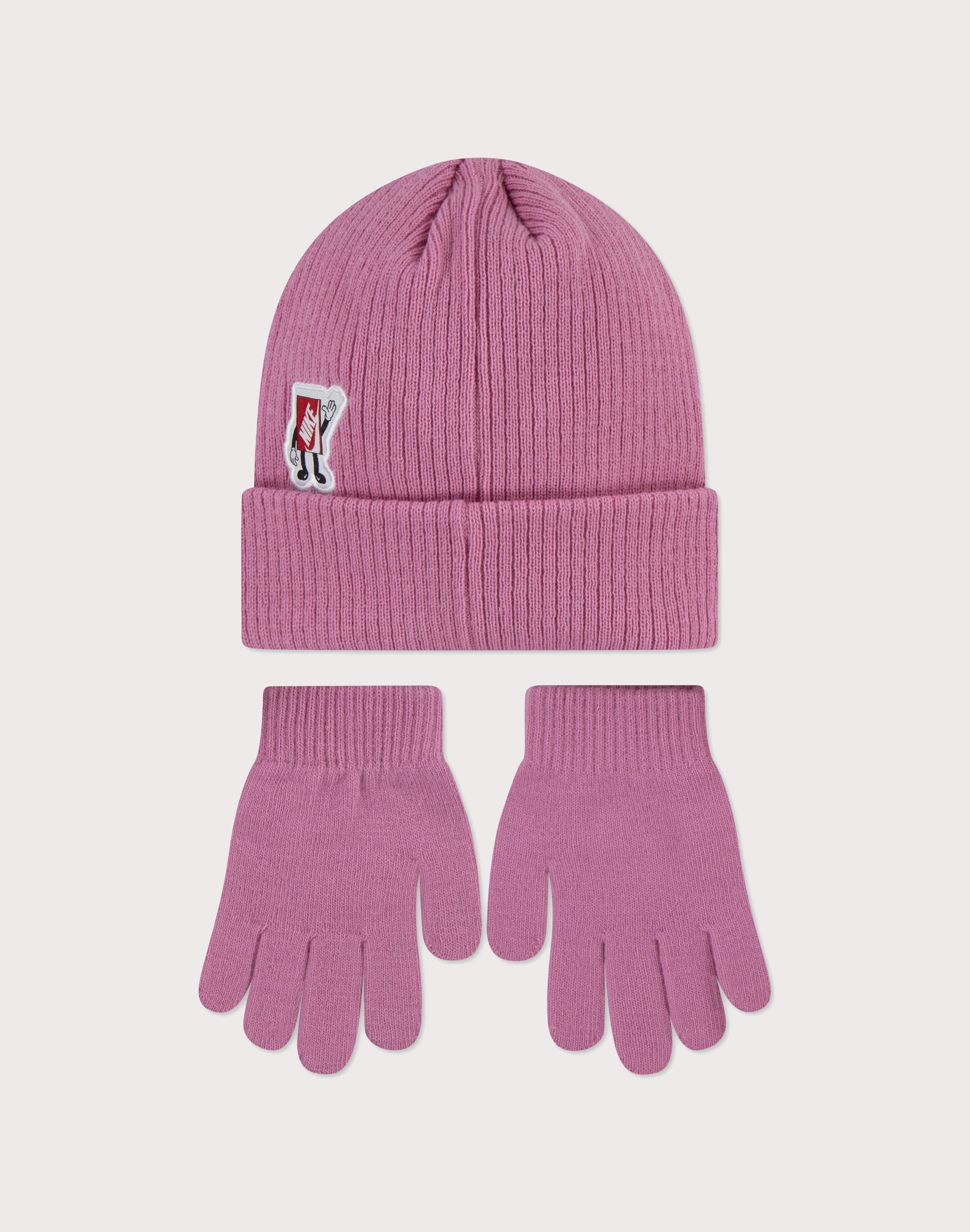 Nike Patch Beanie & Gloves Set