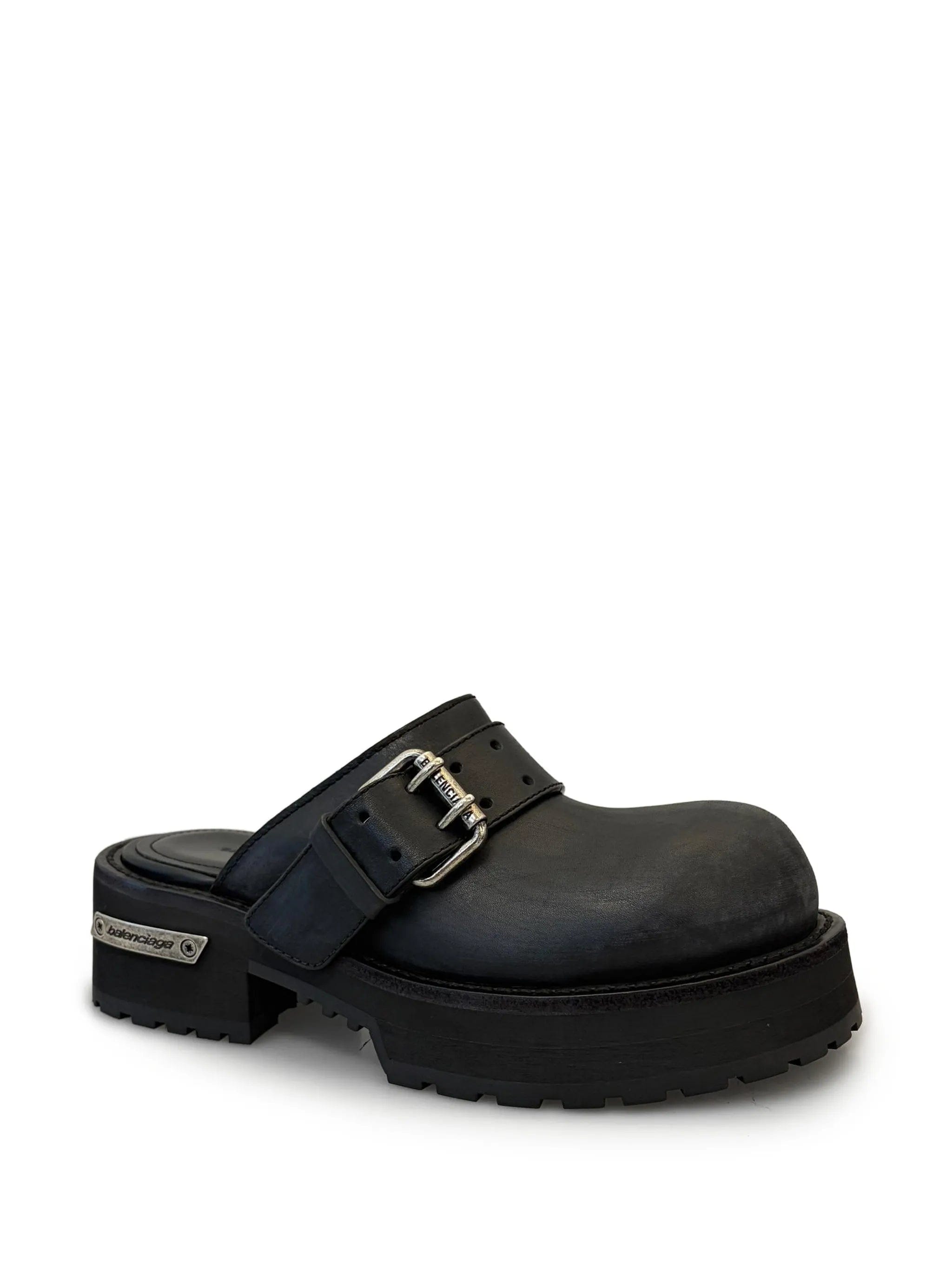 Balenciaga Venom buckle mules