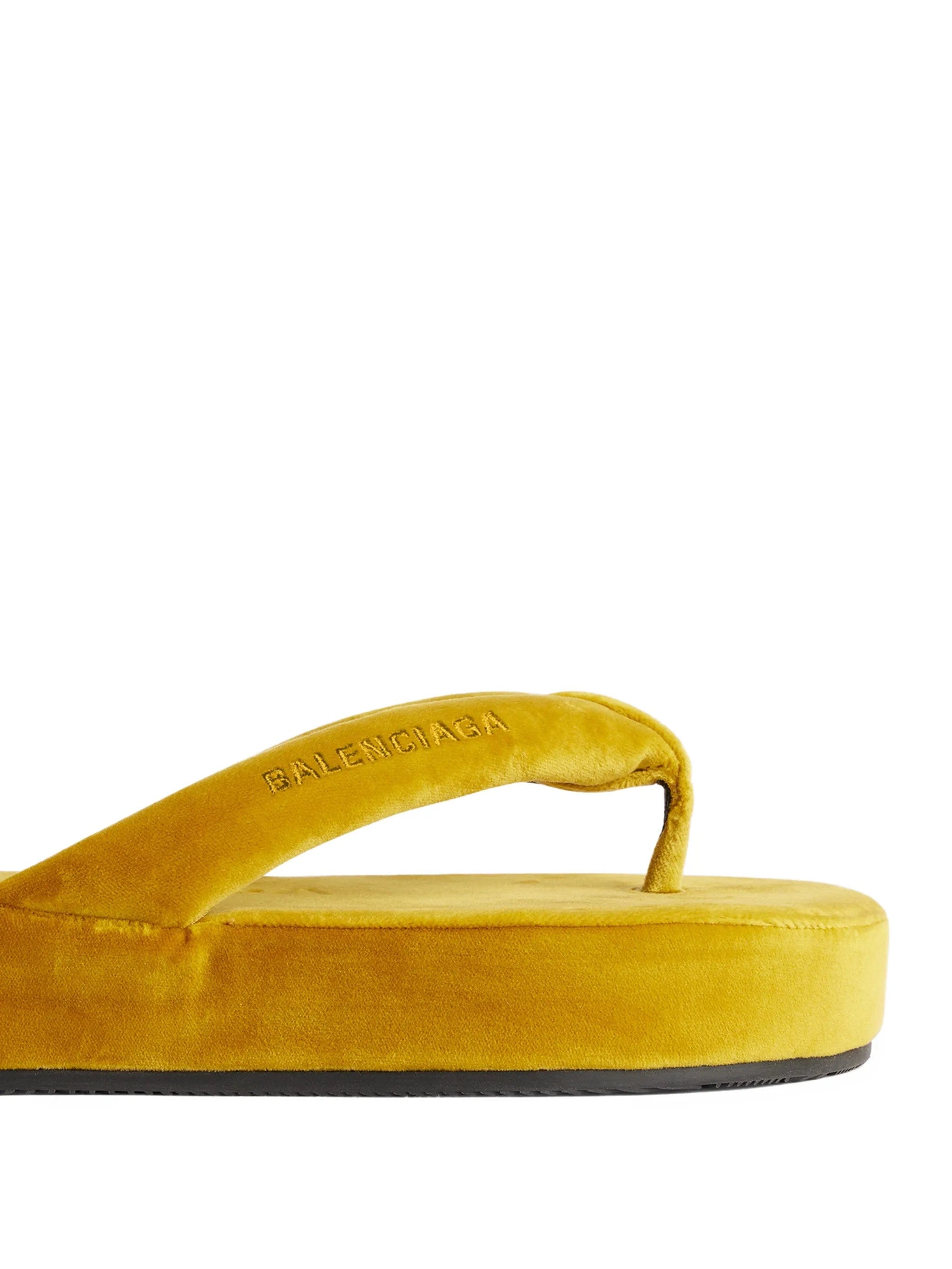 Balenciaga Jet Lag velvet platform sandals