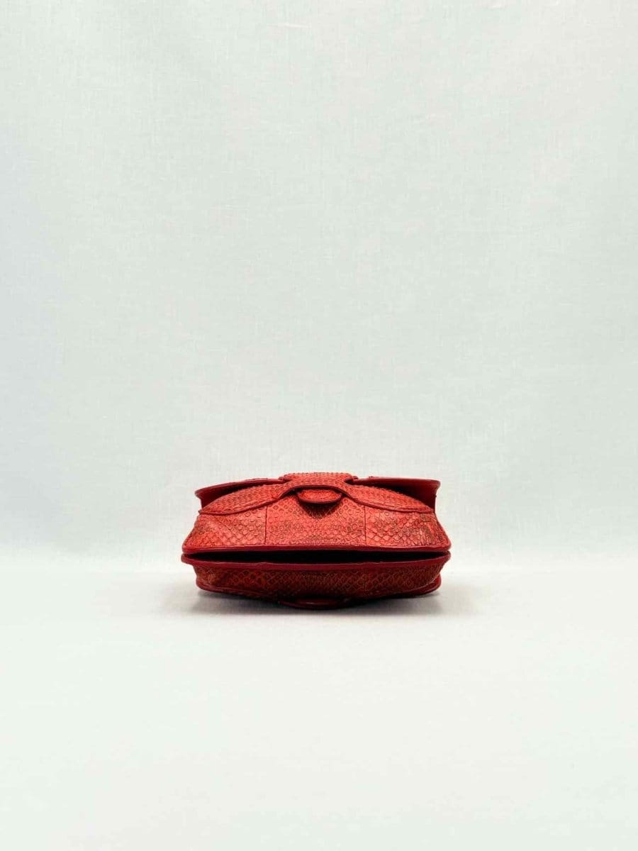 Bottega Veneta Rialto Red Intrecciato Shoulder Bag