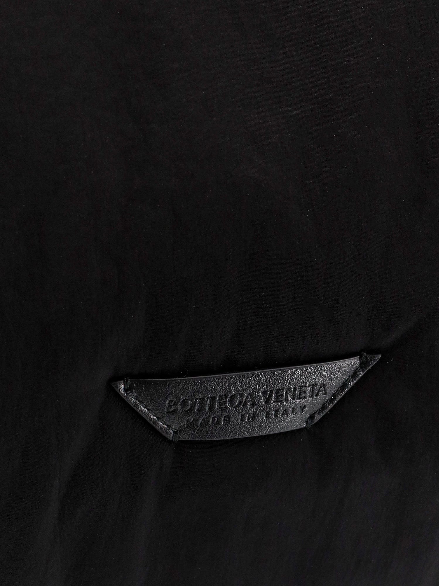 Bottega Veneta Padded nylon shoulder bag with logo patch