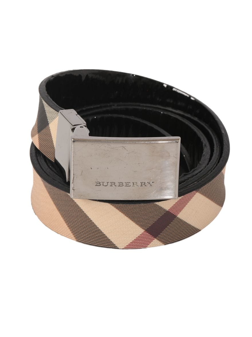 Burberry Haymarket Reversible Belt