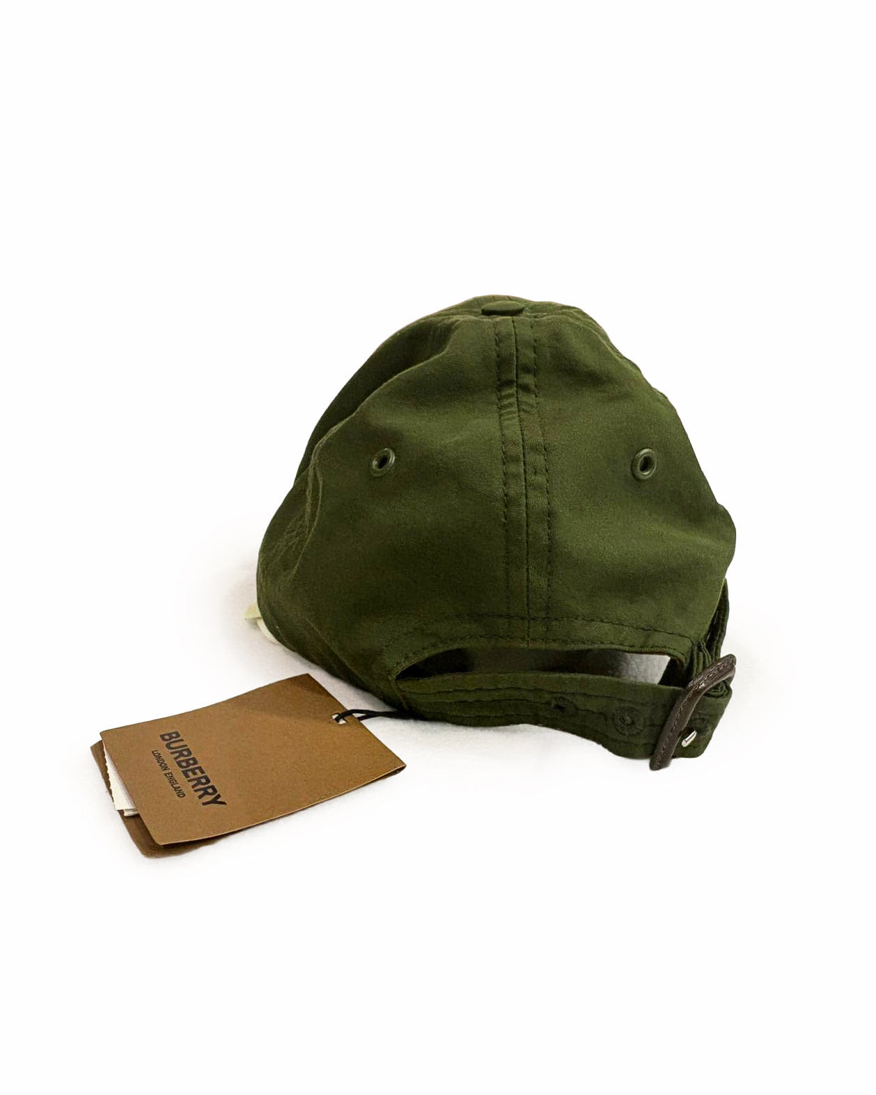 Burberry Olive Green TB Monogram Baseball Cap