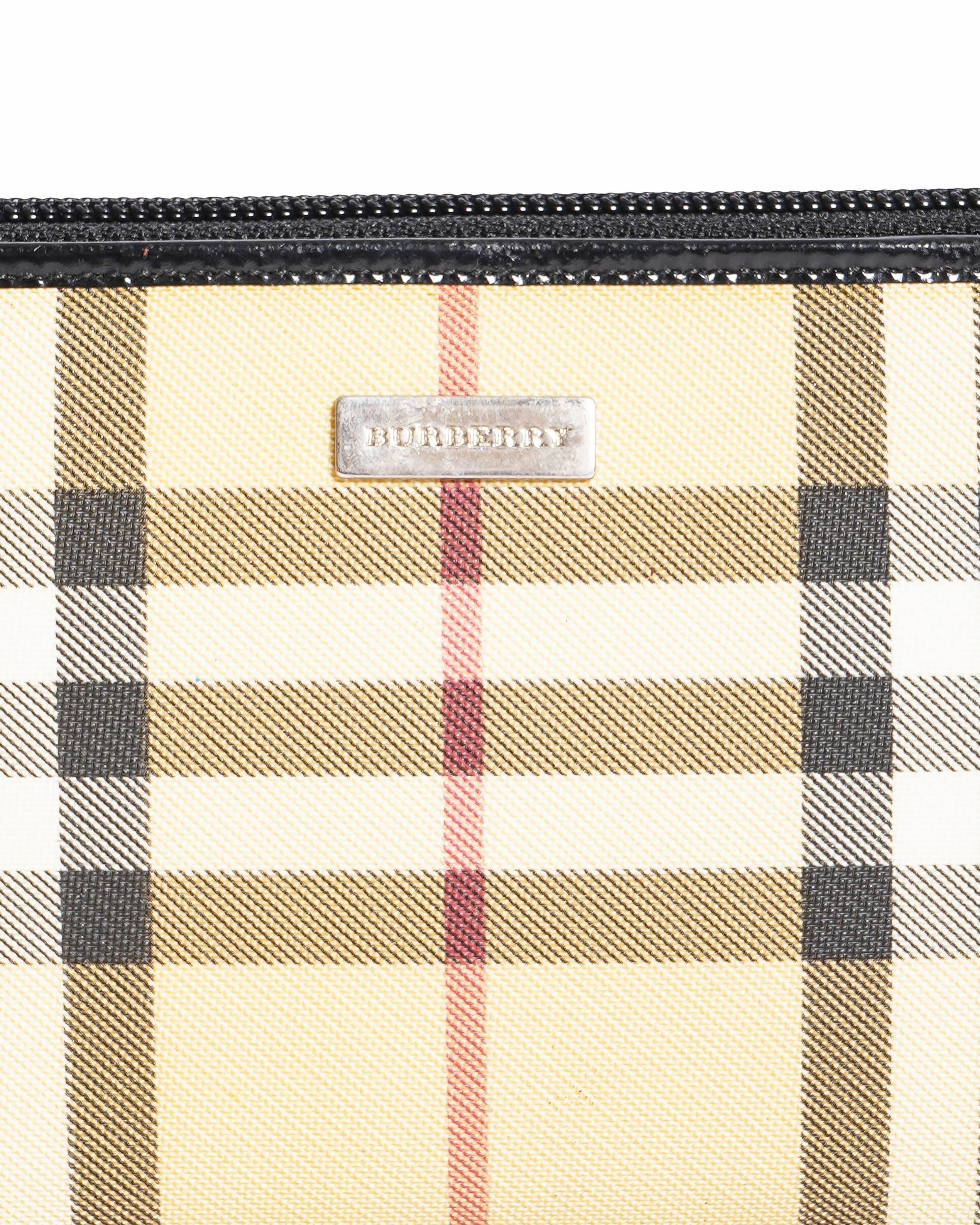 Burberry Classic Check Canvas Zip - Around Wallet
