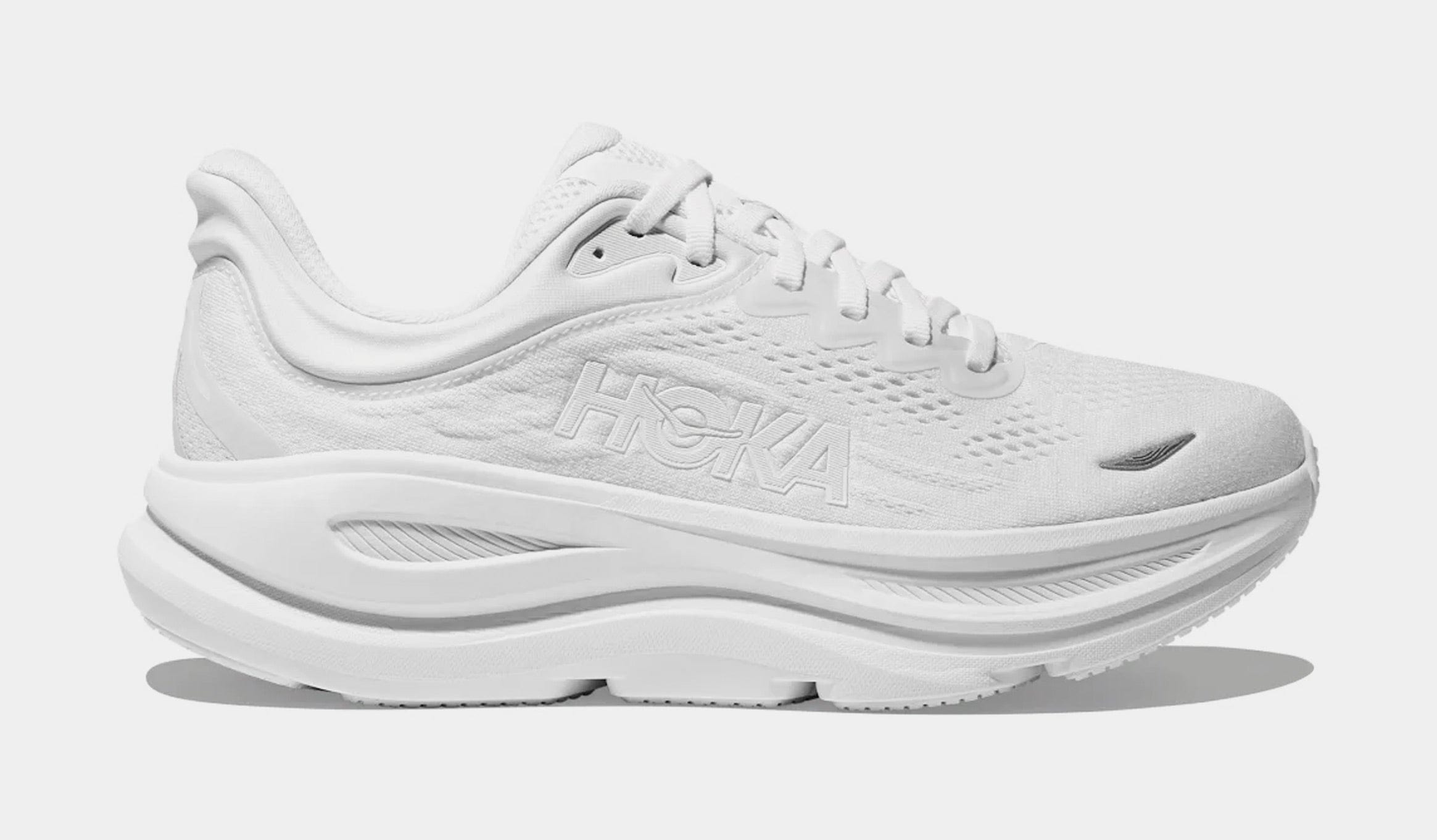 Hoka Bondi 9 Mens Running Shoes (White/White)