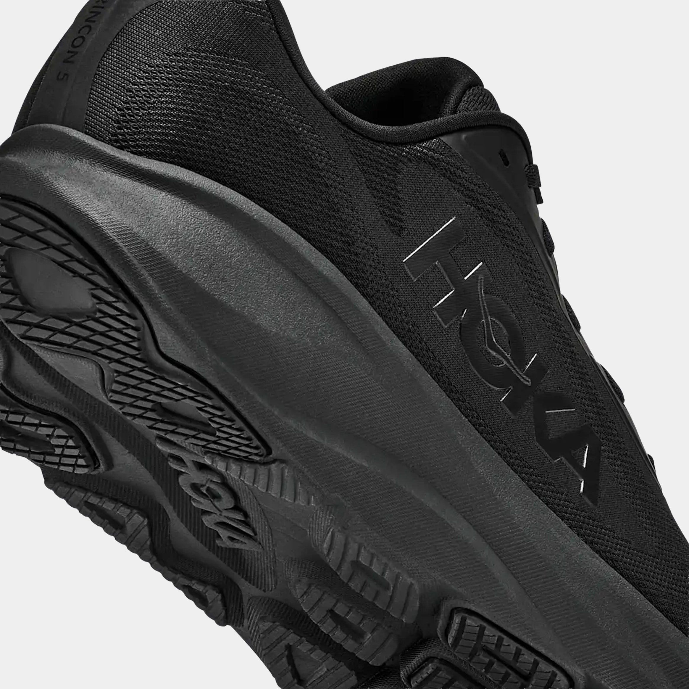 Hoka Rincon 5 Road Womens Running Shoes (Black)