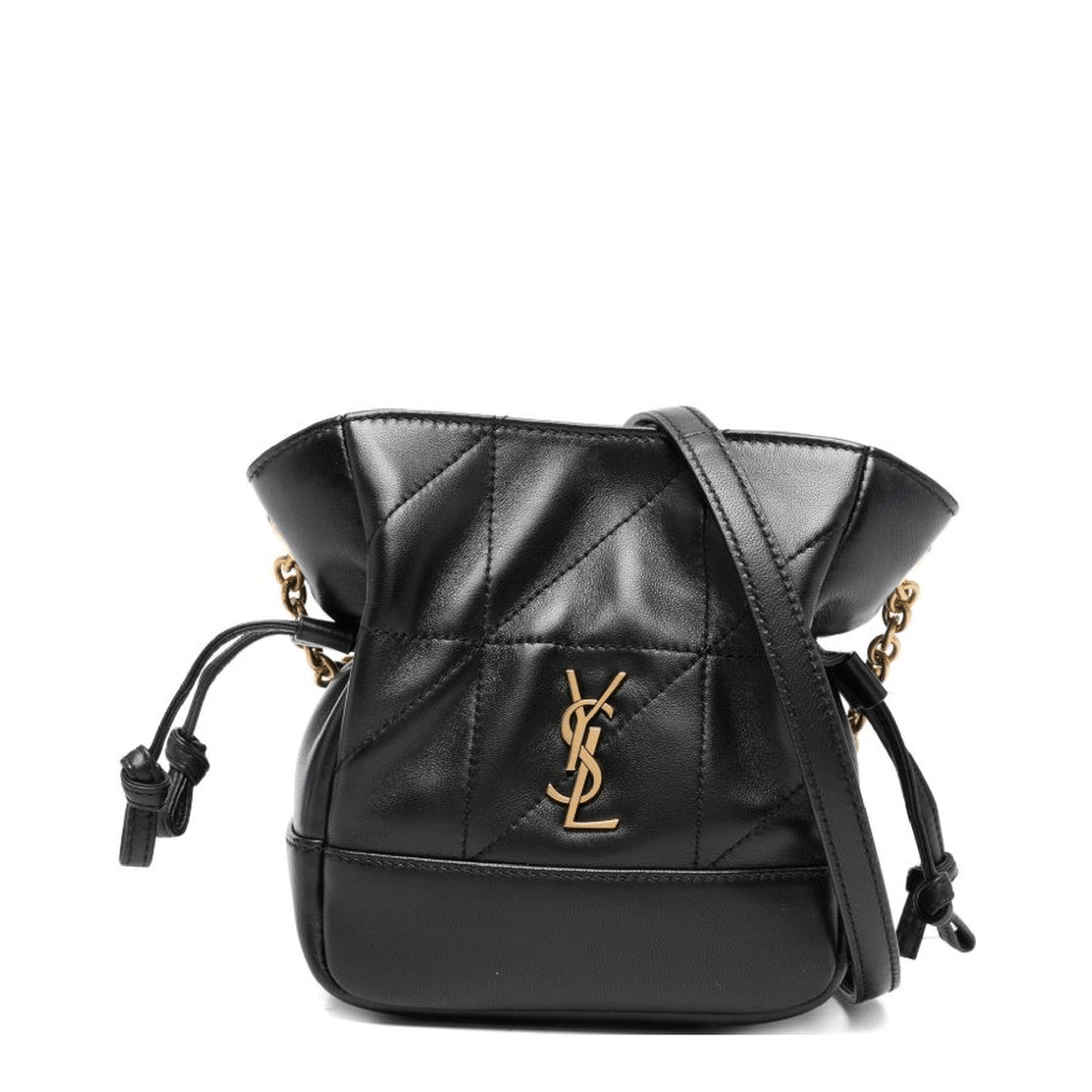 Saint Laurent Jamie Mini Lambskin Shoulder Pouch - Black