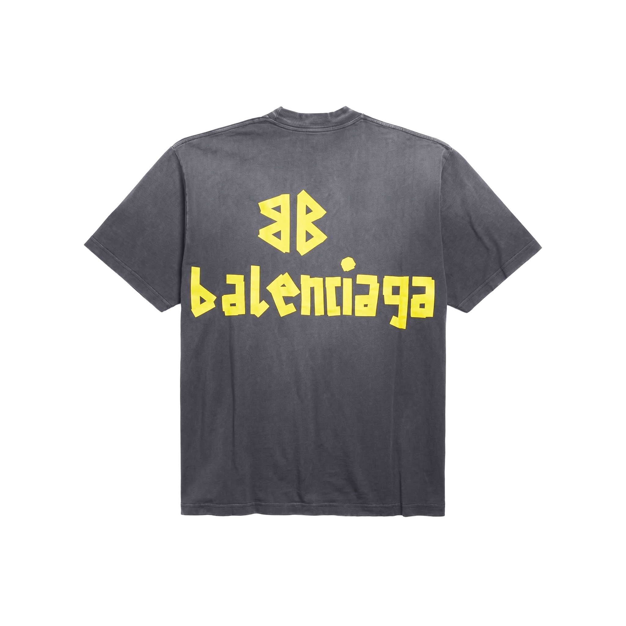 BALENCIAGA Tape Type Medium Fit T-Shirt Black Faded (SS25)