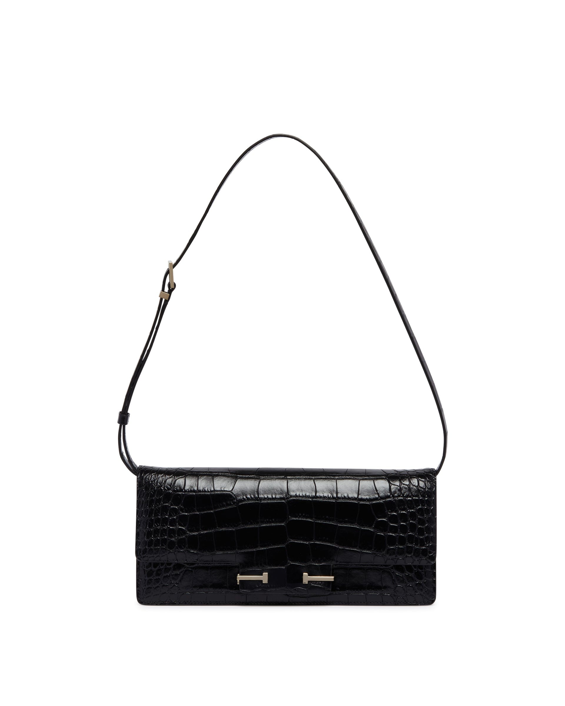TOM FORD Borsa T - Strap In Pelle Nera