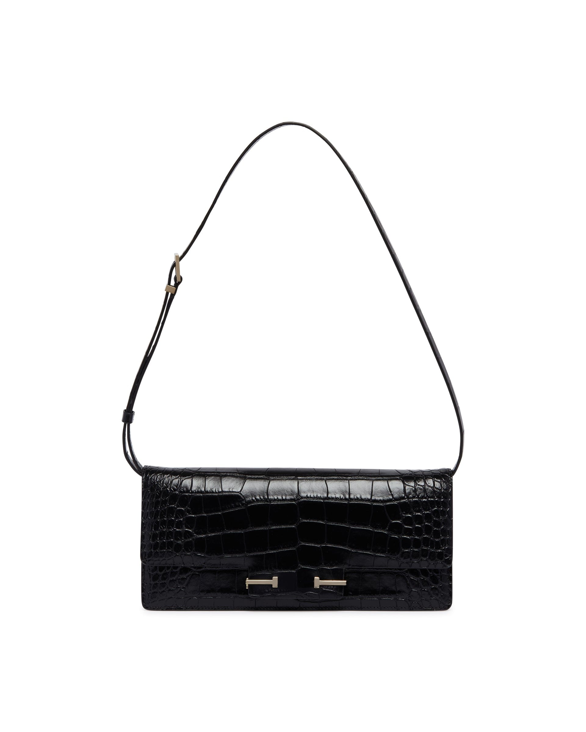 TOM FORD Borsa T - Strap In Pelle Nera