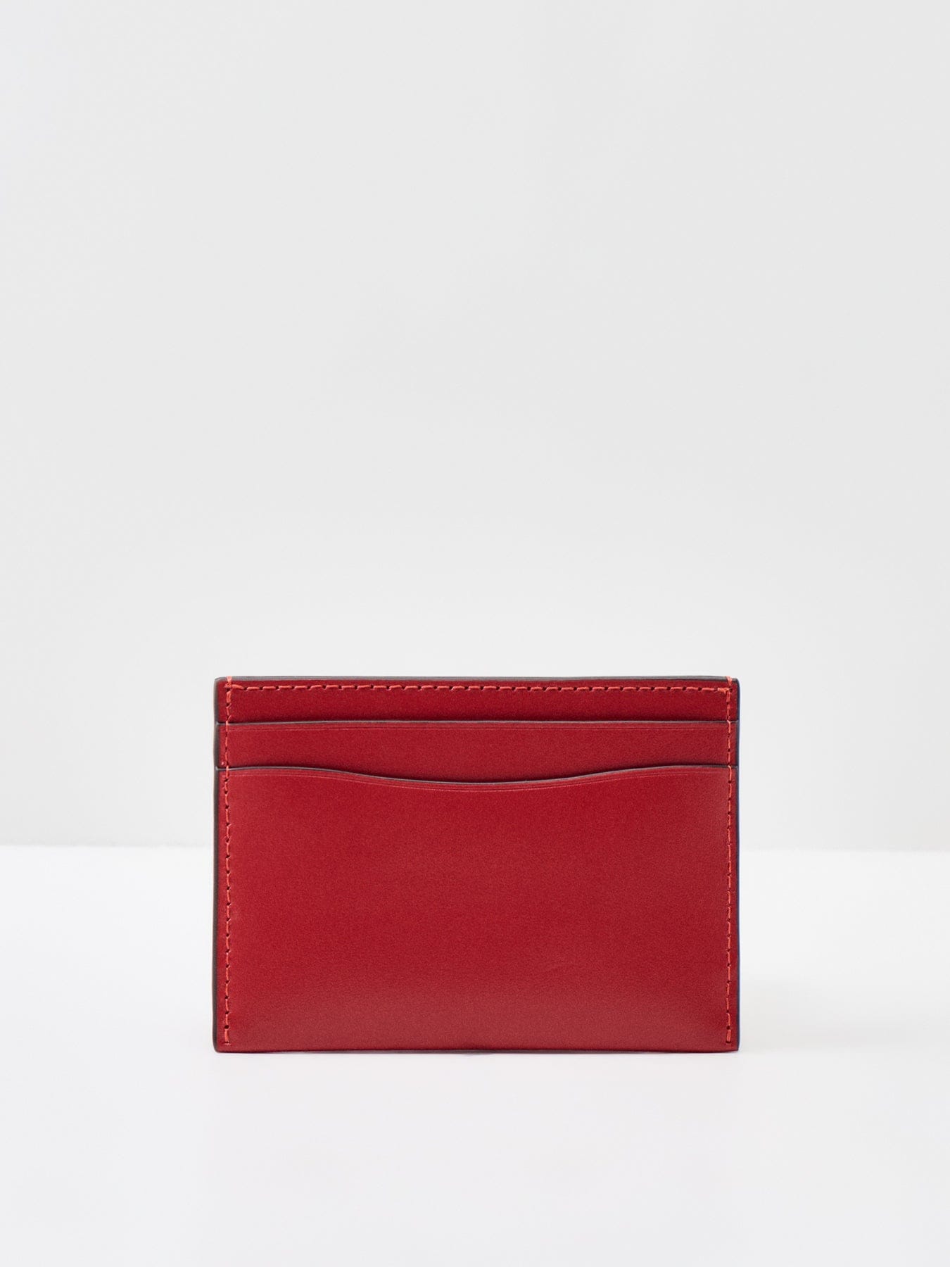Coach Refined Calf Leather Essential Card Case Poppy