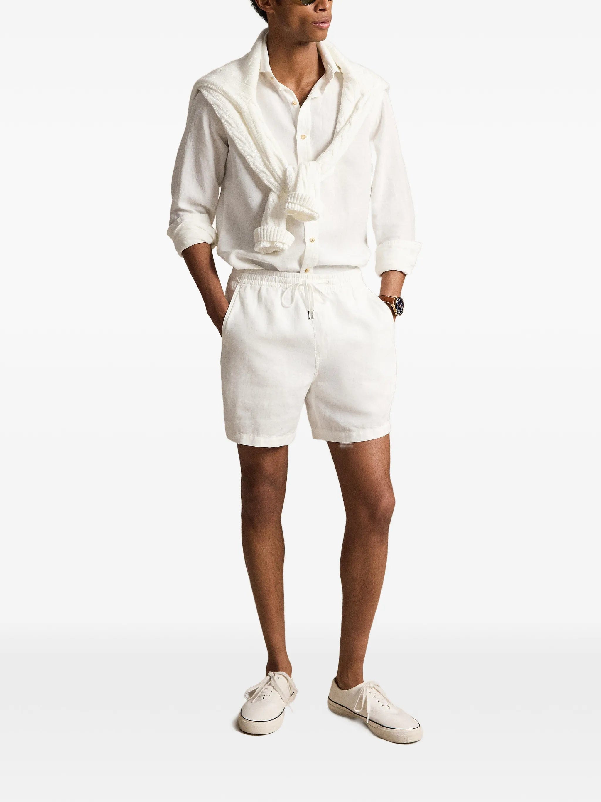 Polo Ralph Lauren Custom Fit Pony - embroidered linen shirt