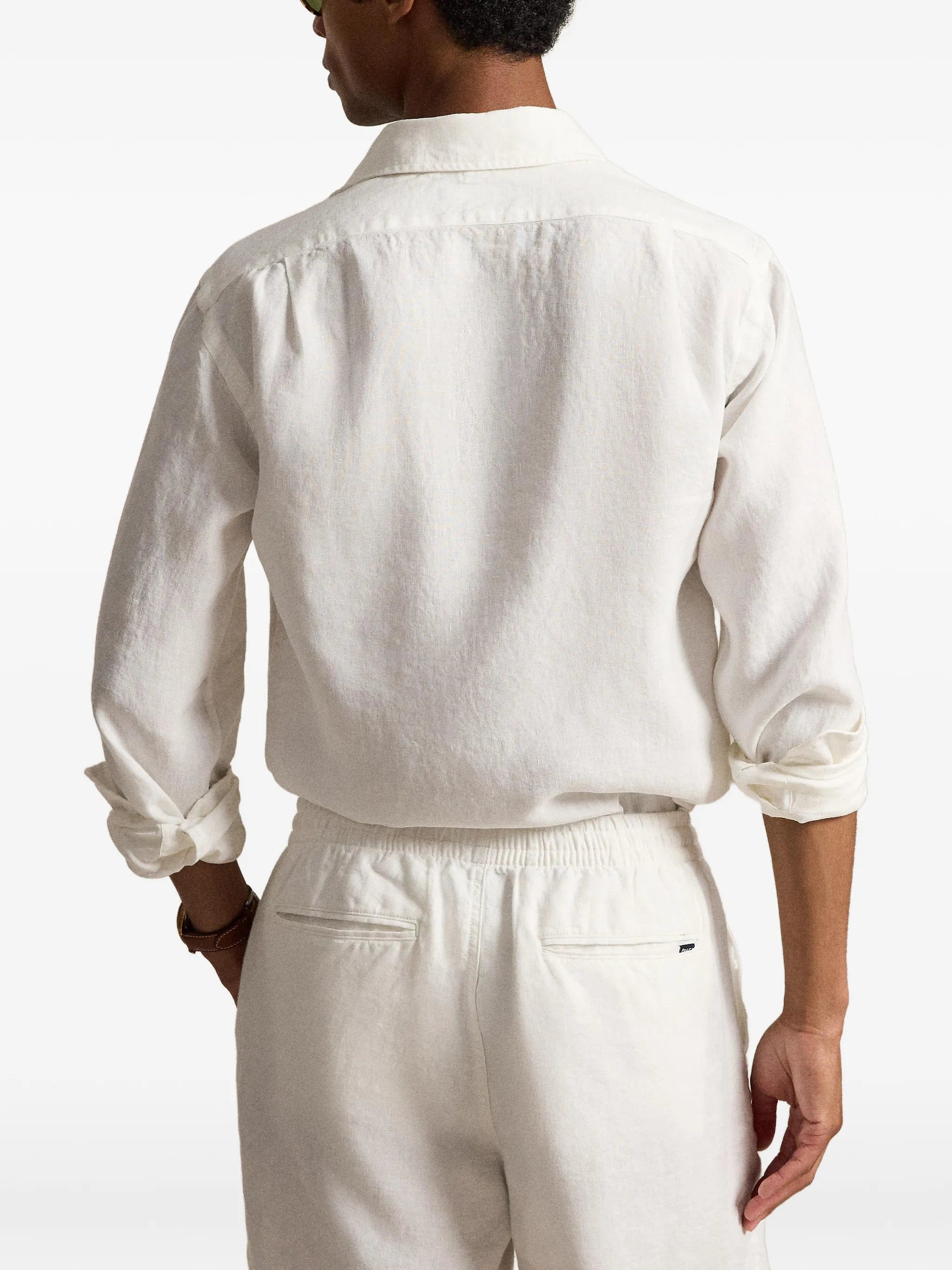 Polo Ralph Lauren Custom Fit Pony - embroidered linen shirt