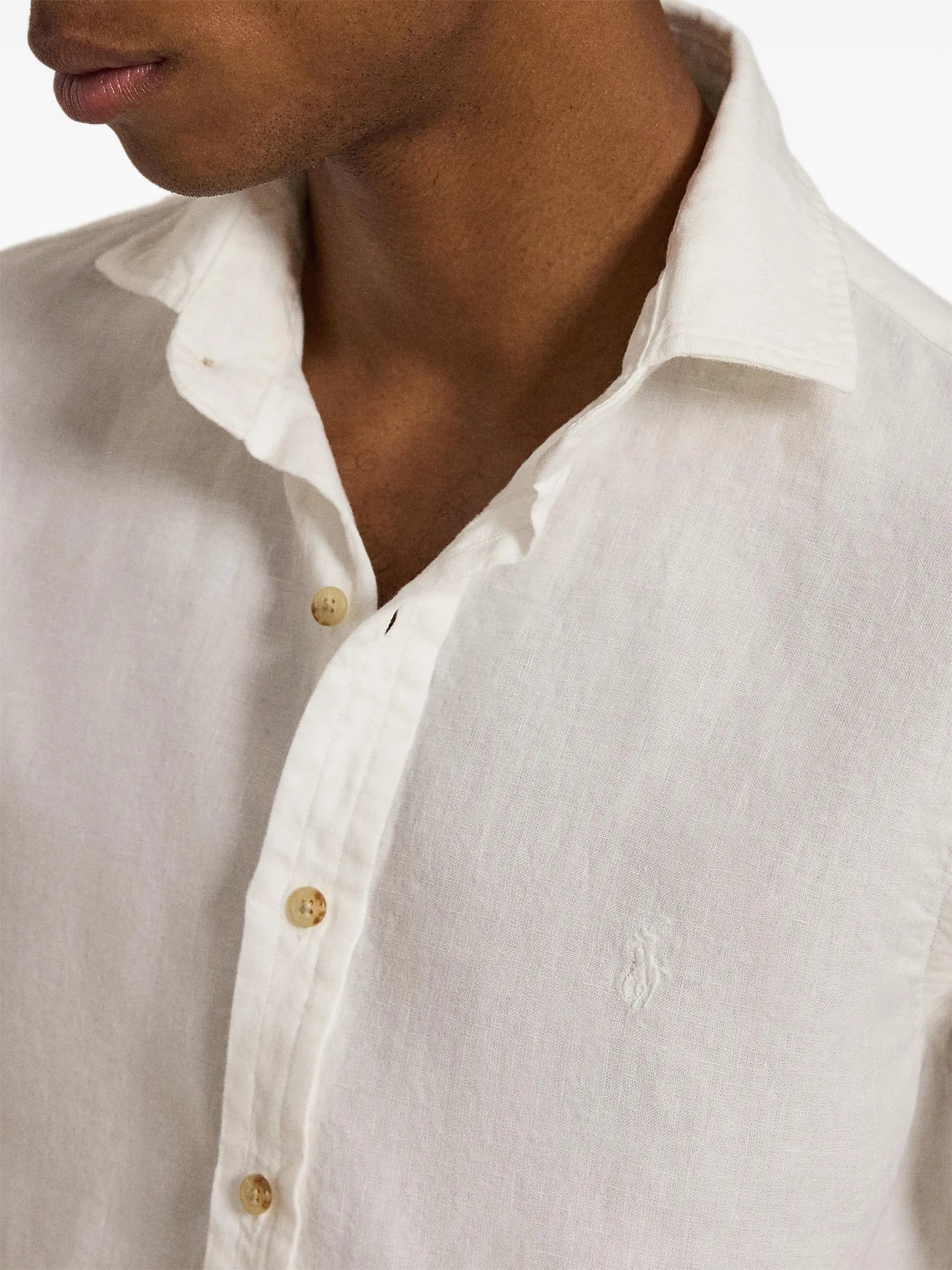 Polo Ralph Lauren Custom Fit Pony - embroidered linen shirt