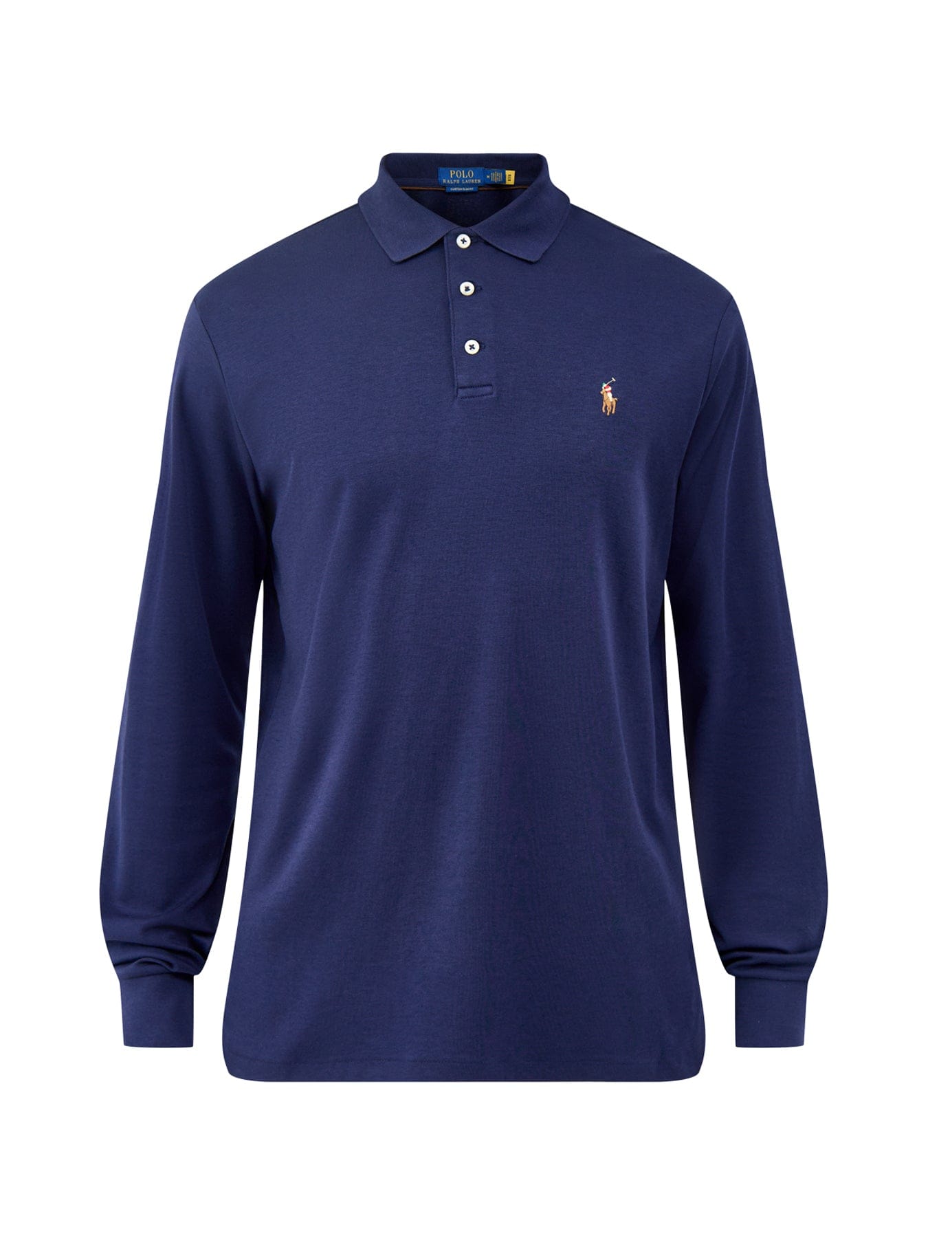 Polo Ralph Lauren Pima Soft Touch Long Sleeve Polo Shirt Navy