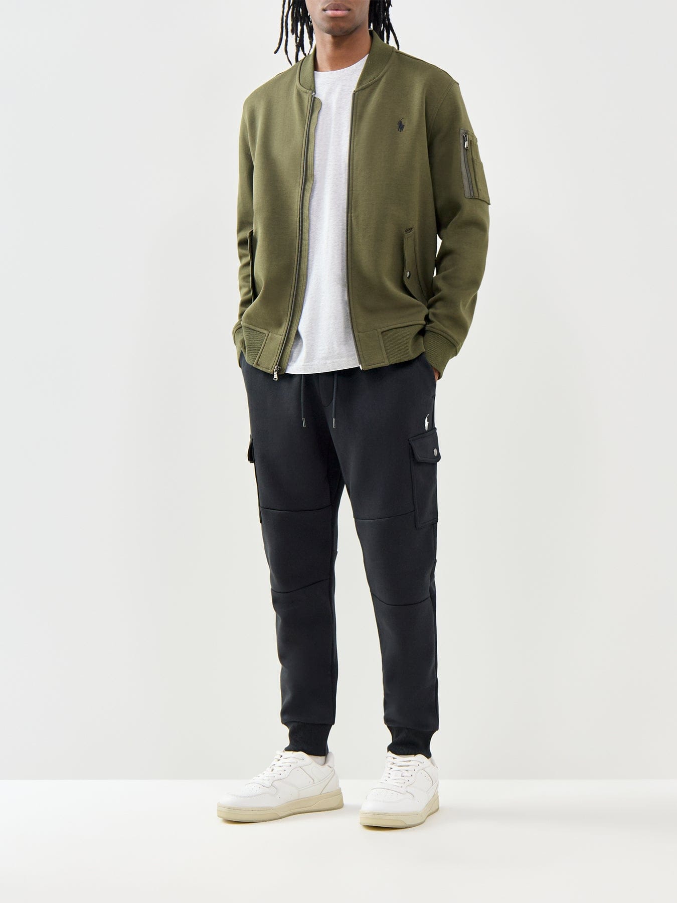 Polo Ralph Lauren Double Knit Cargo Trousers Black