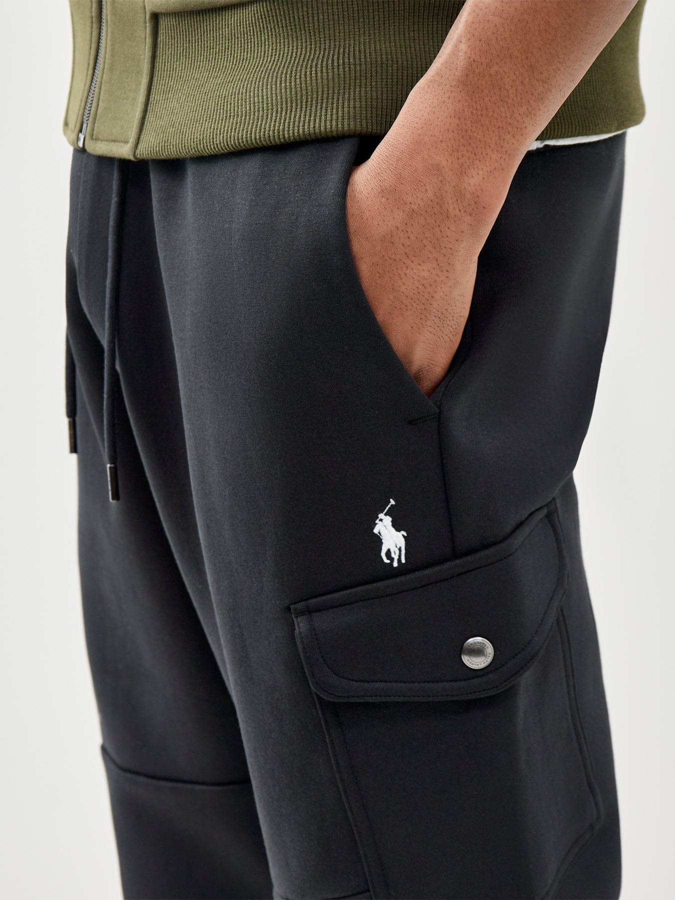 Polo Ralph Lauren Double Knit Cargo Trousers Black