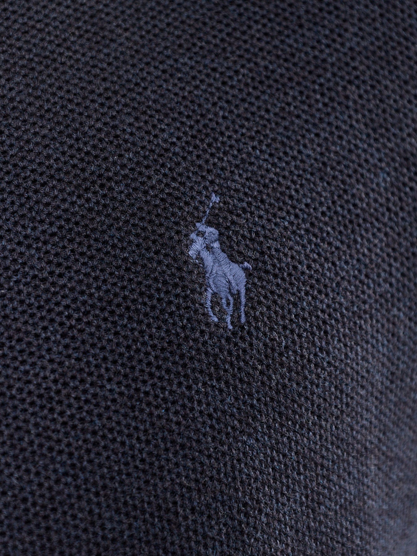 Polo Ralph Lauren Texture Cotton Quarter Zip Jumper Navy