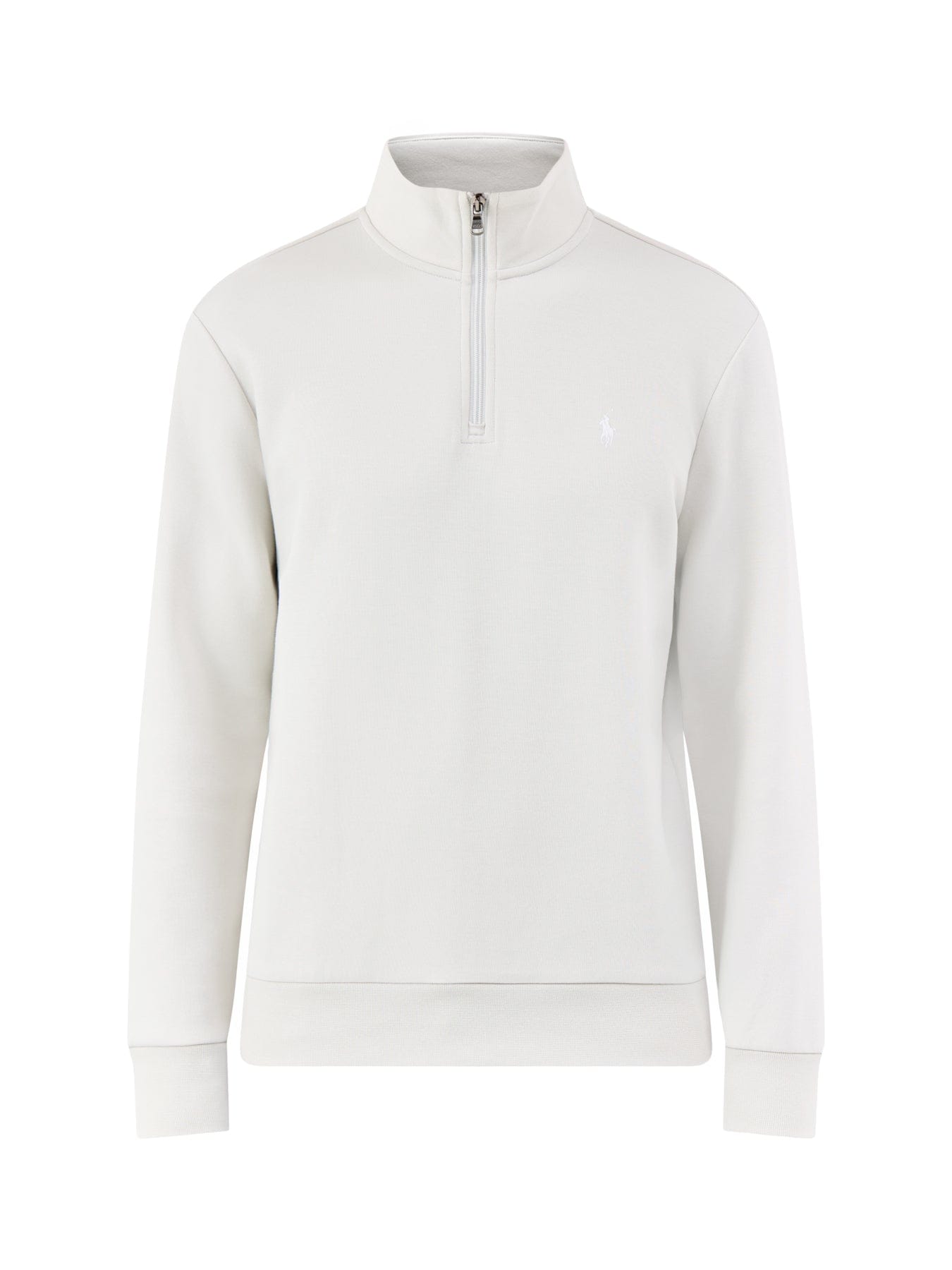 Polo Ralph Lauren Double Knit Quarter Zip Sweatshirt Grey