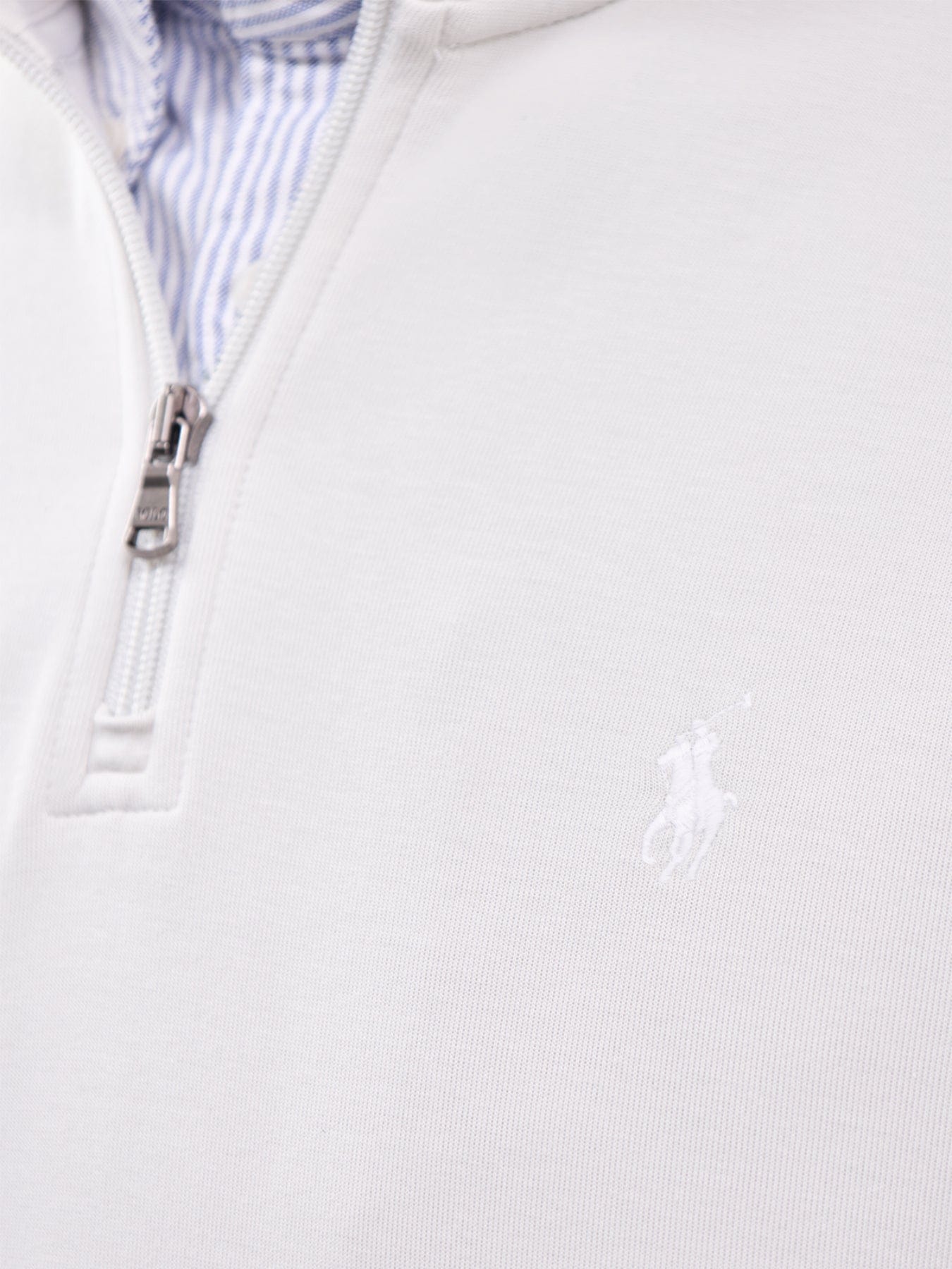 Polo Ralph Lauren Double Knit Quarter Zip Sweatshirt Grey