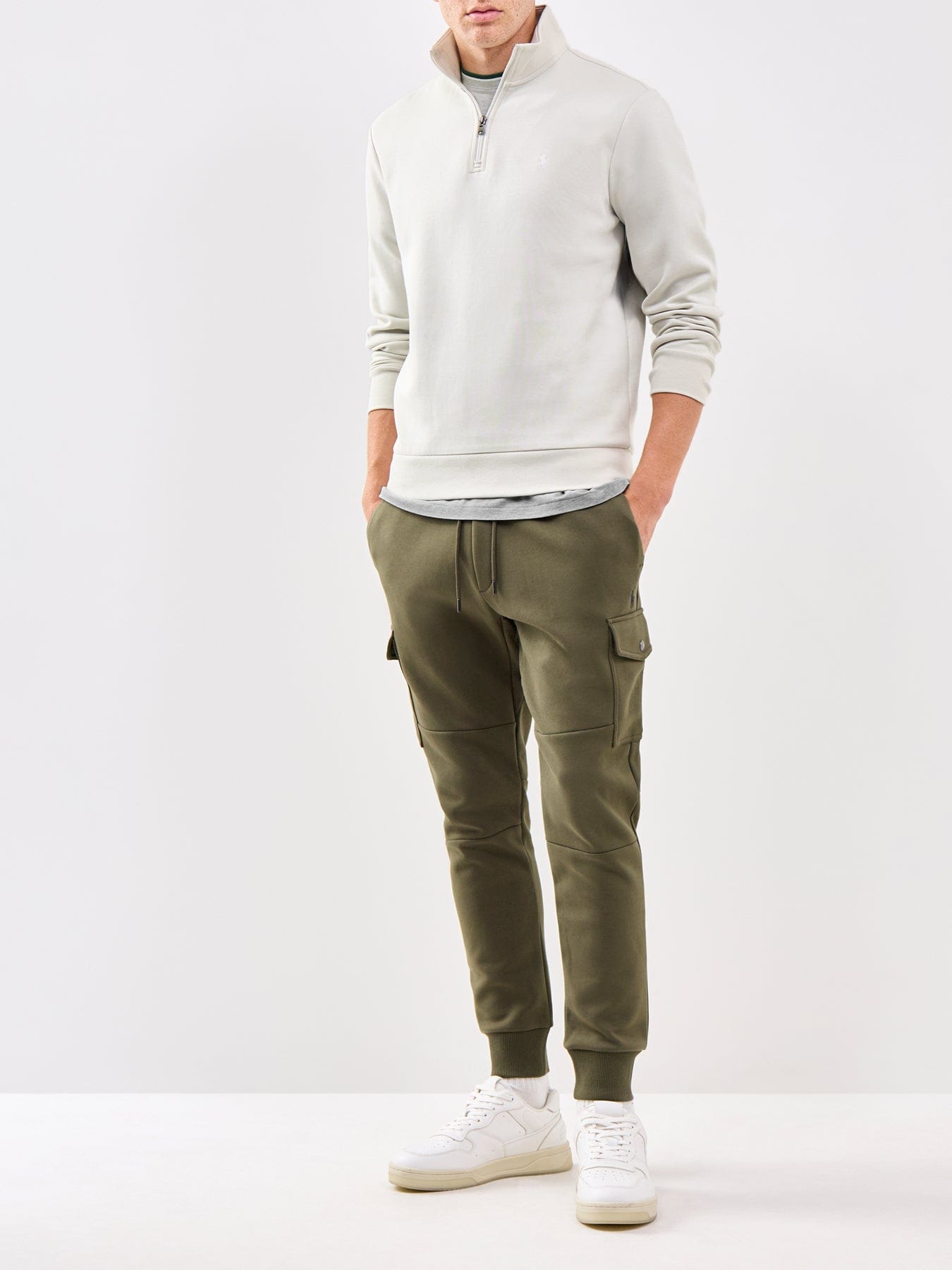 Polo Ralph Lauren Double Knit Cargo Trousers Olive