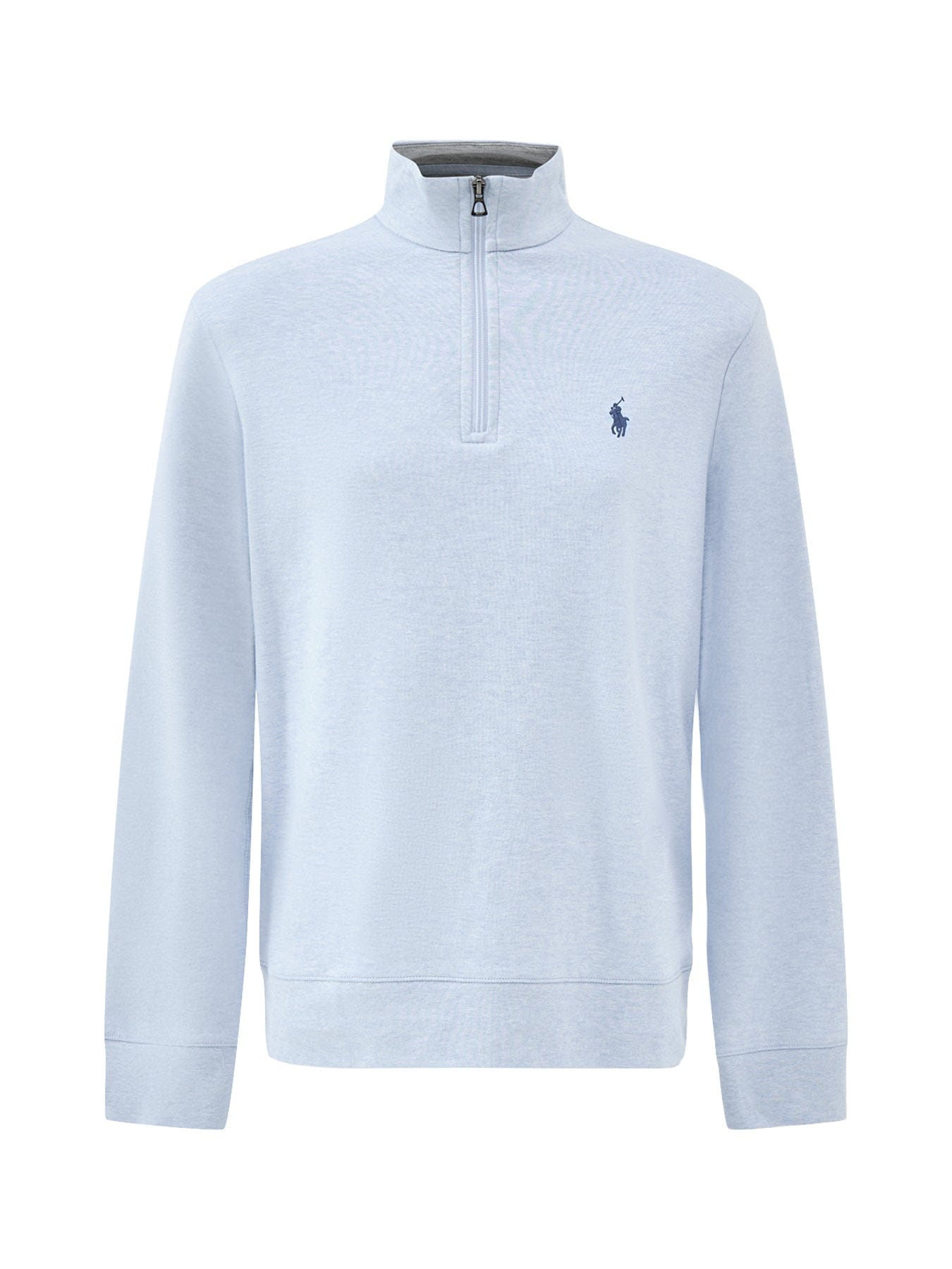 Polo Ralph Lauren Double Knit Quarter Zip Sweatshirt Blue
