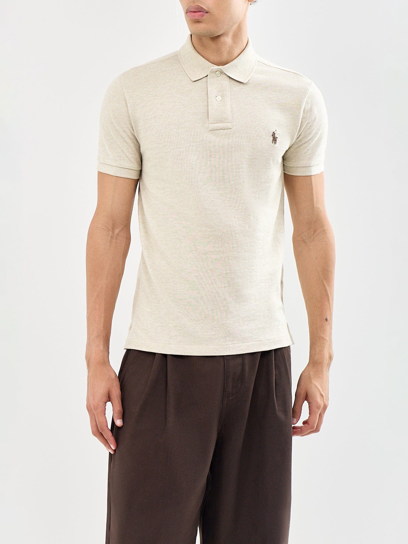Polo Ralph Lauren Slim Fit Polo Shirt Beige
