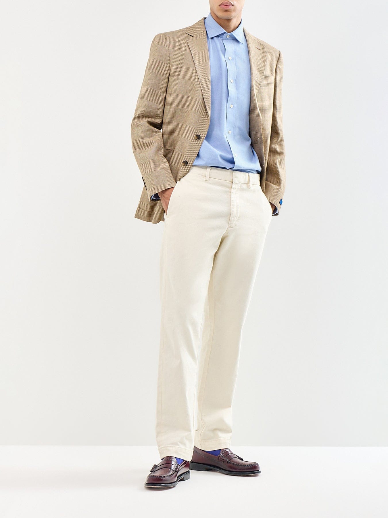 Polo Ralph Lauren Custom Fit Brushed Cotton Shirt Blue