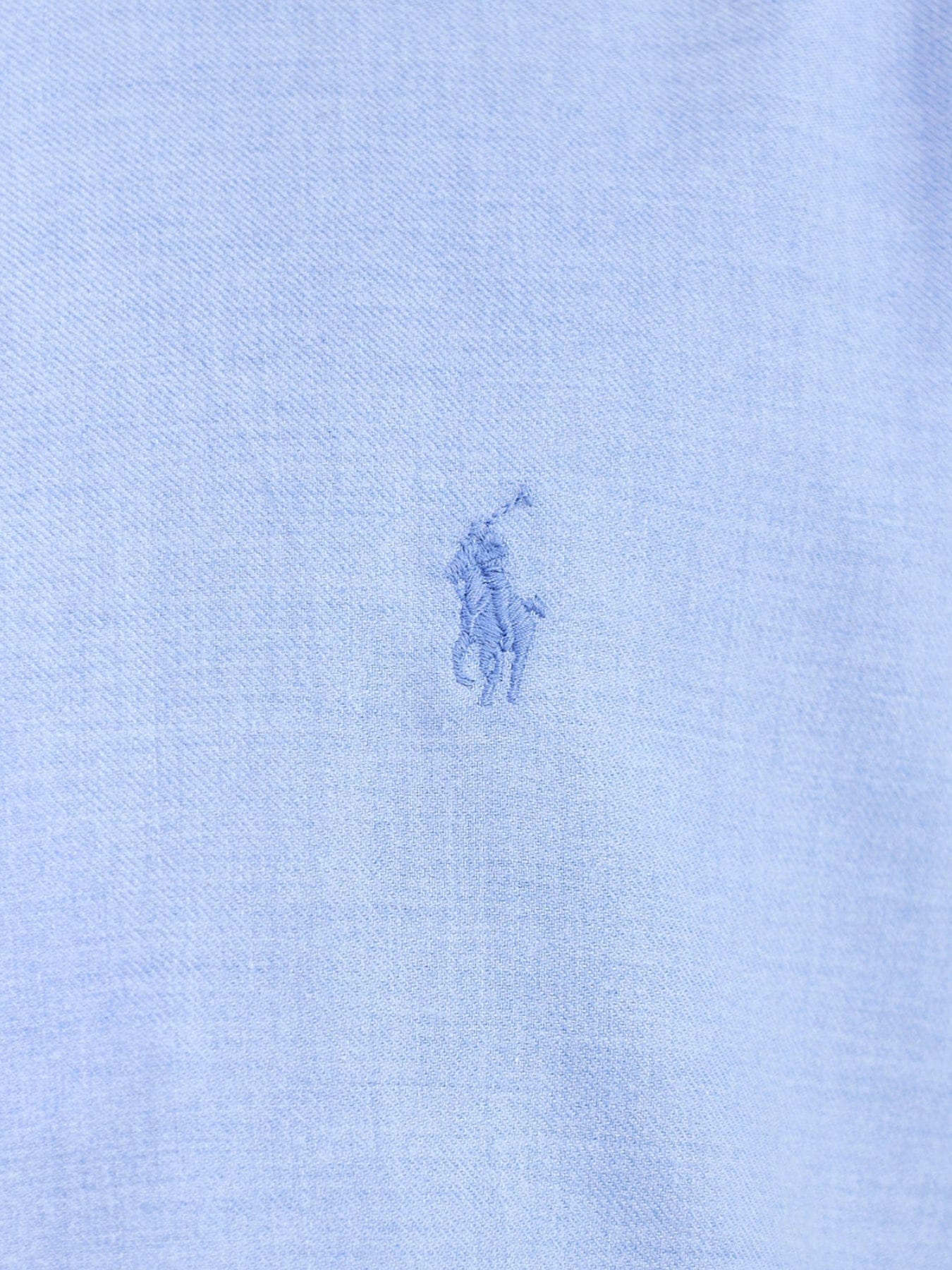 Polo Ralph Lauren Custom Fit Brushed Cotton Shirt Blue