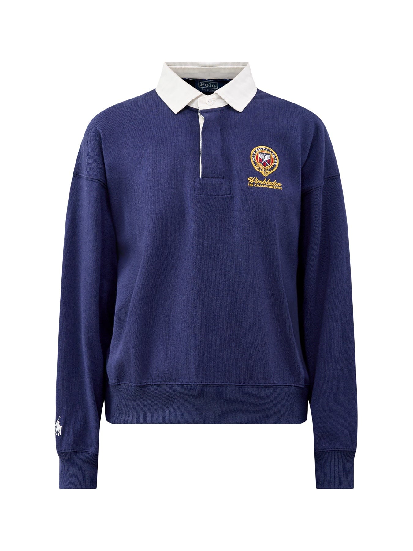 Polo Ralph Lauren Wimbledon Rugby Collared Top Navy
