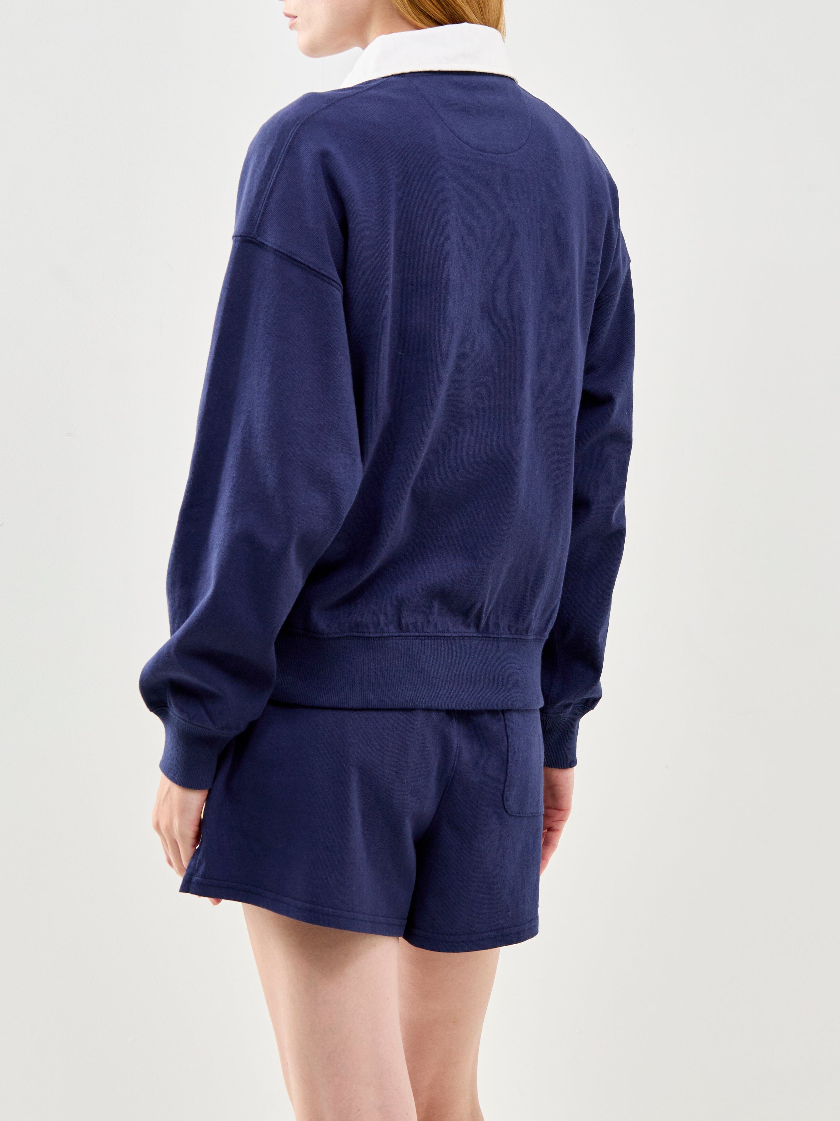 Polo Ralph Lauren Wimbledon Rugby Collared Top Navy