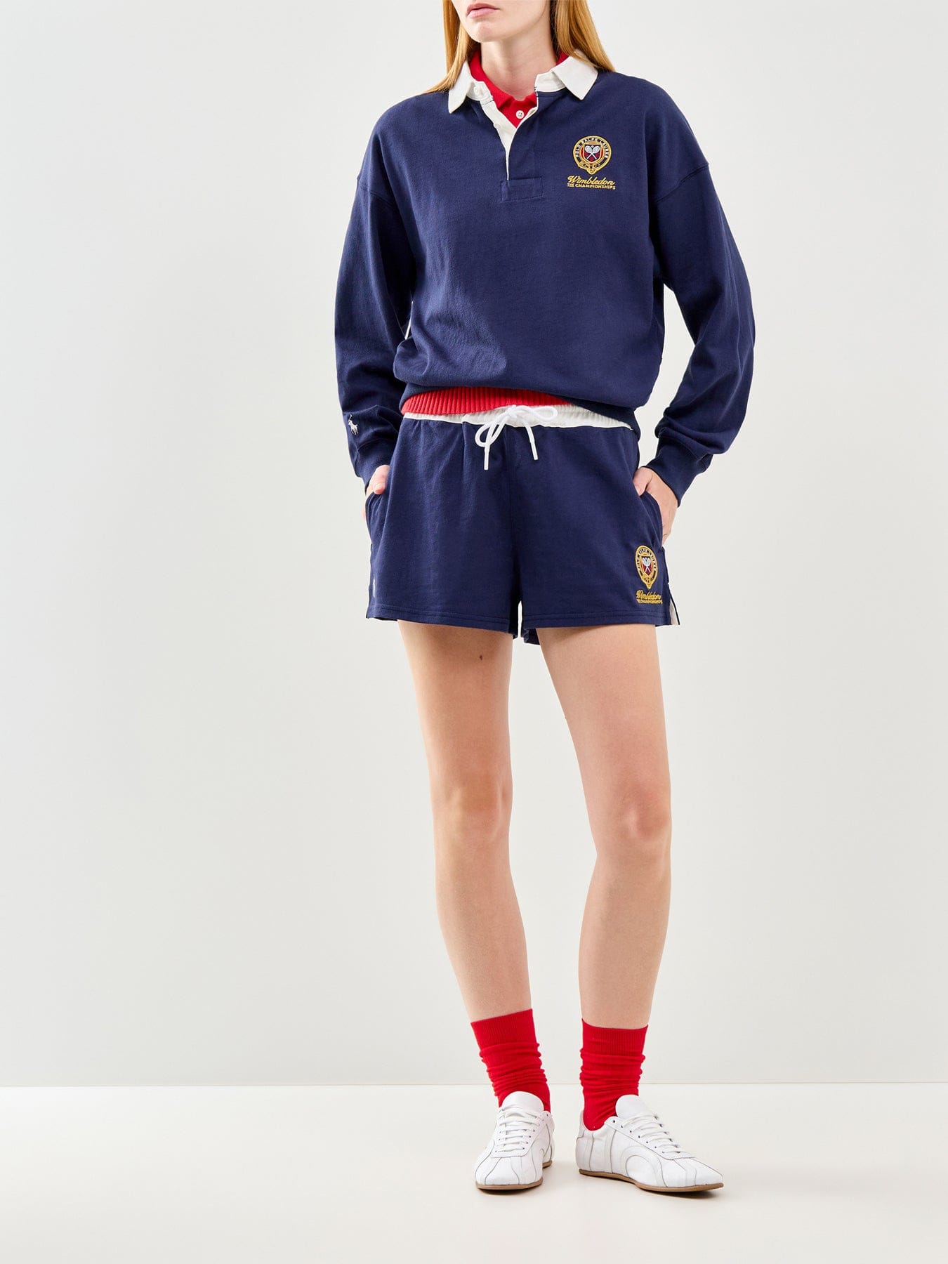Polo Ralph Lauren Wimbledon Drawstring Waist Shorts Navy