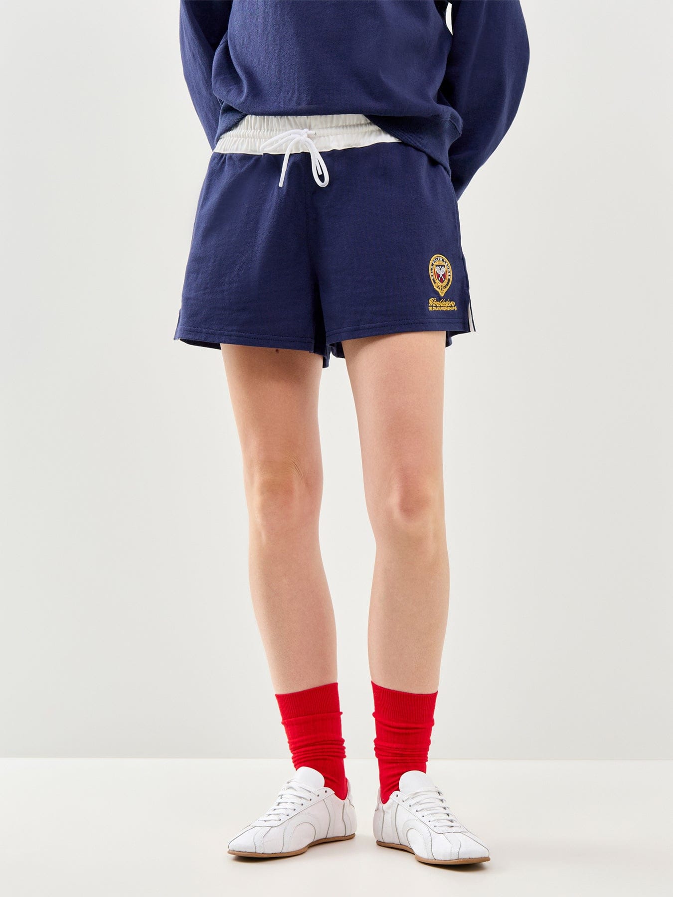 Polo Ralph Lauren Wimbledon Drawstring Waist Shorts Navy