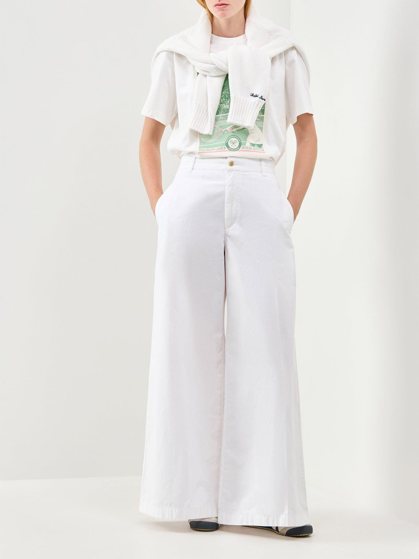 Polo Ralph Lauren Wimbledon Printed Graphic T - Shirt White