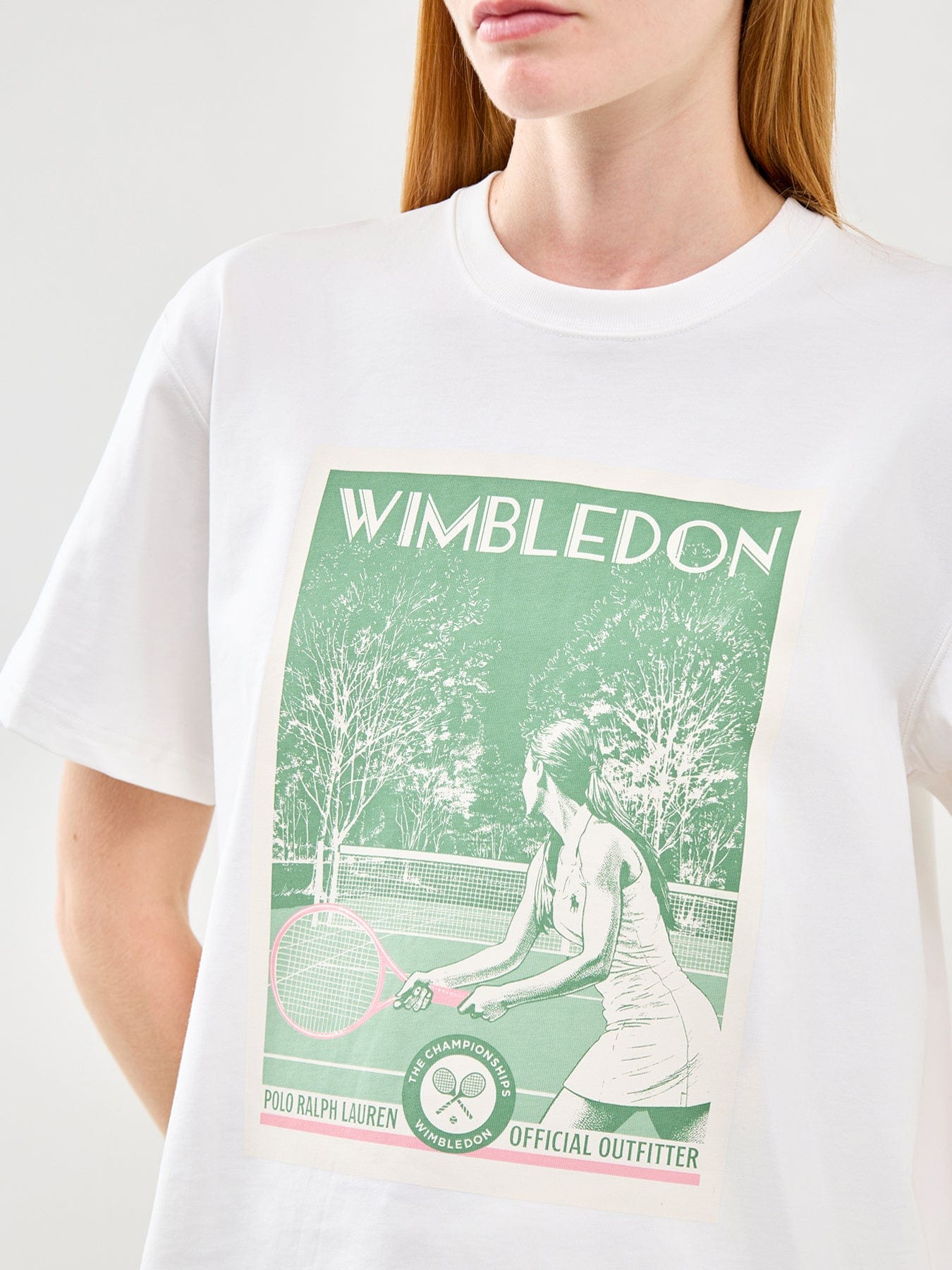 Polo Ralph Lauren Wimbledon Printed Graphic T - Shirt White