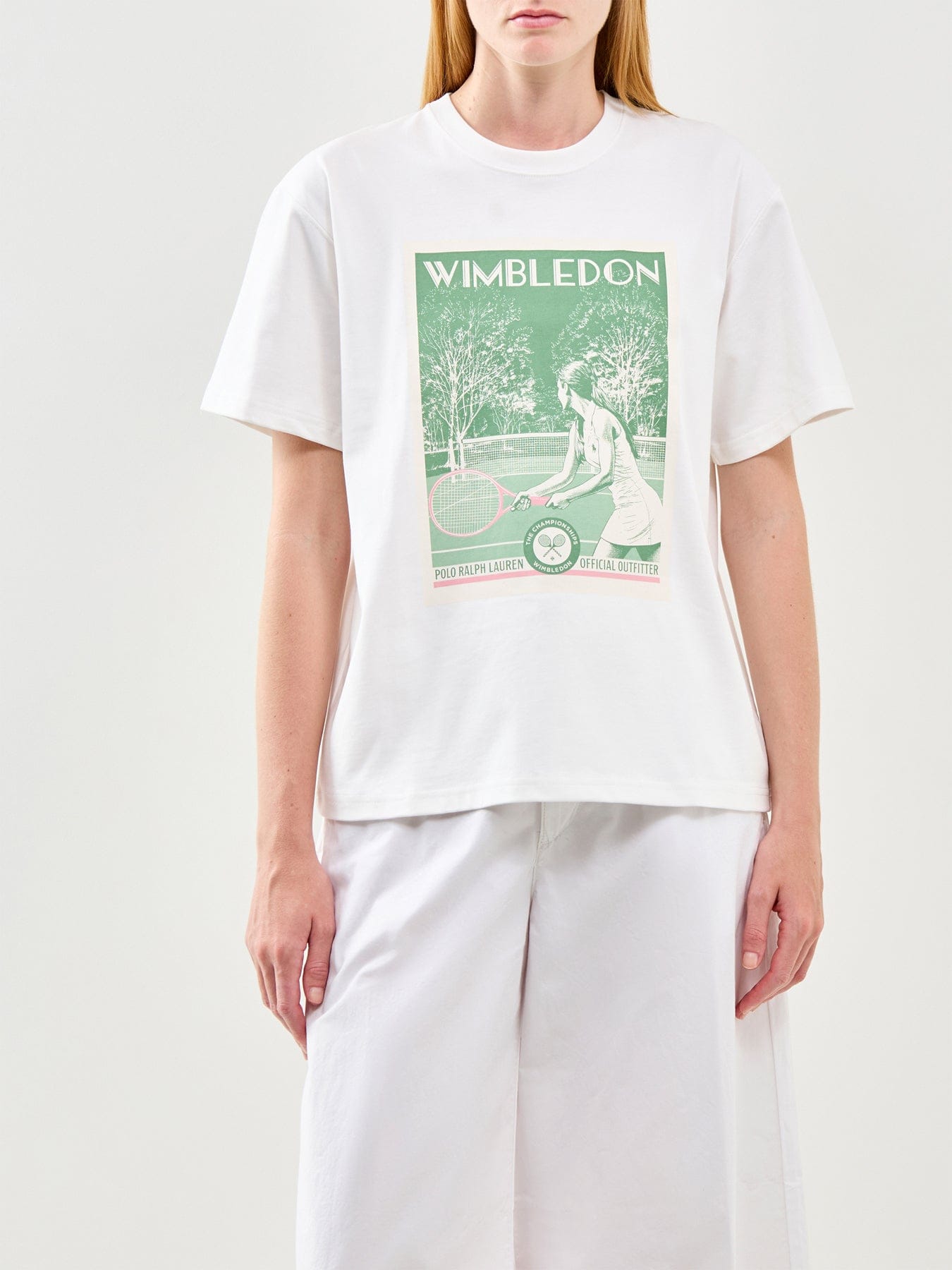 Polo Ralph Lauren Wimbledon Printed Graphic T - Shirt White