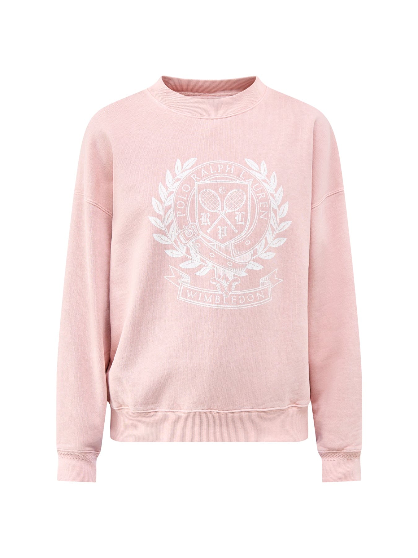 Polo Ralph Lauren Wimbledon Logo Crew Neck Sweatshirt Pink
