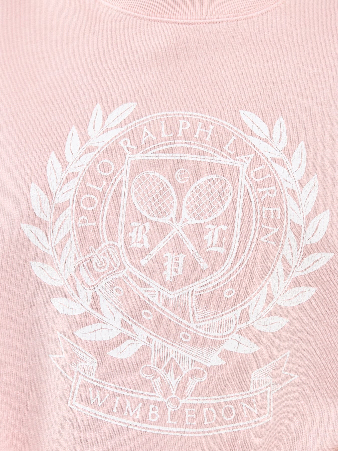 Polo Ralph Lauren Wimbledon Logo Crew Neck Sweatshirt Pink