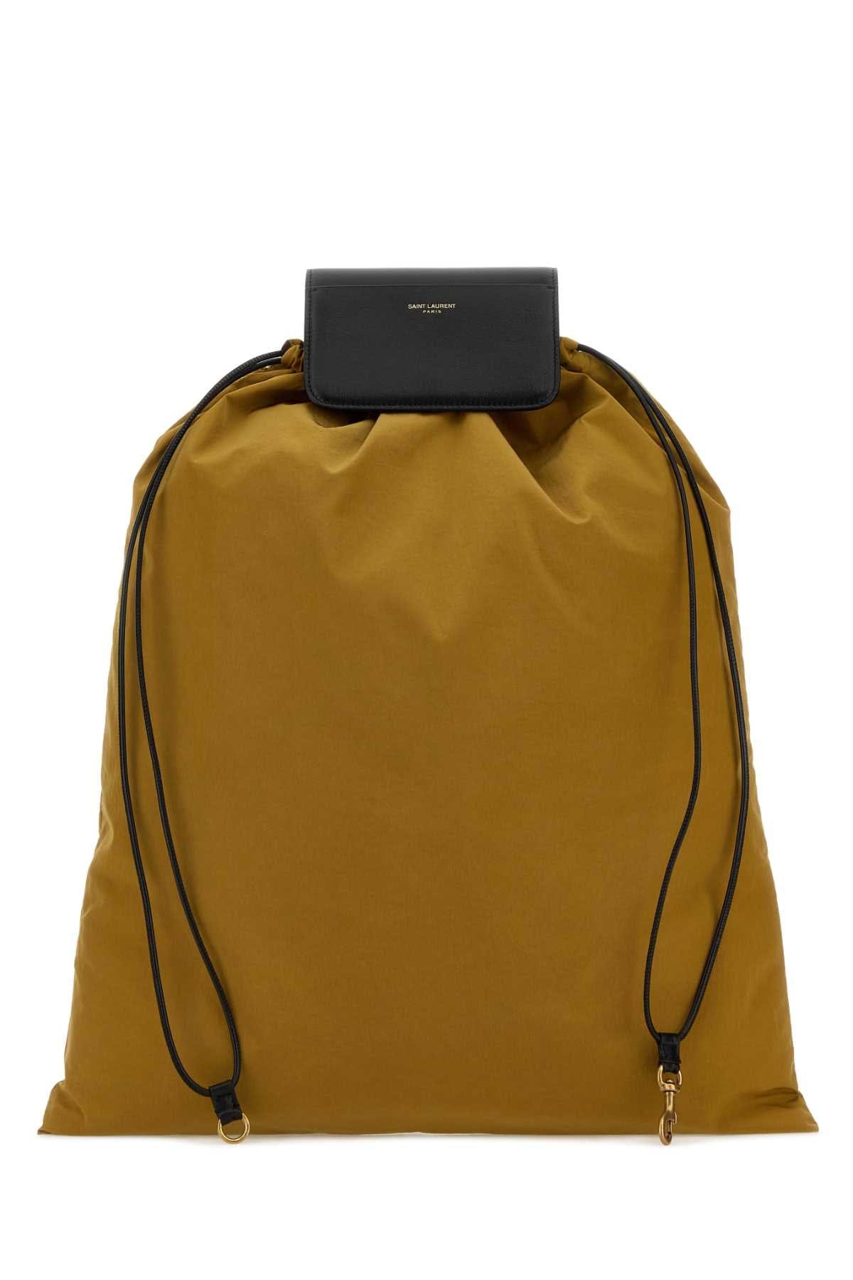 Saint Laurent Men Biscuit Canvas Shopping Bag