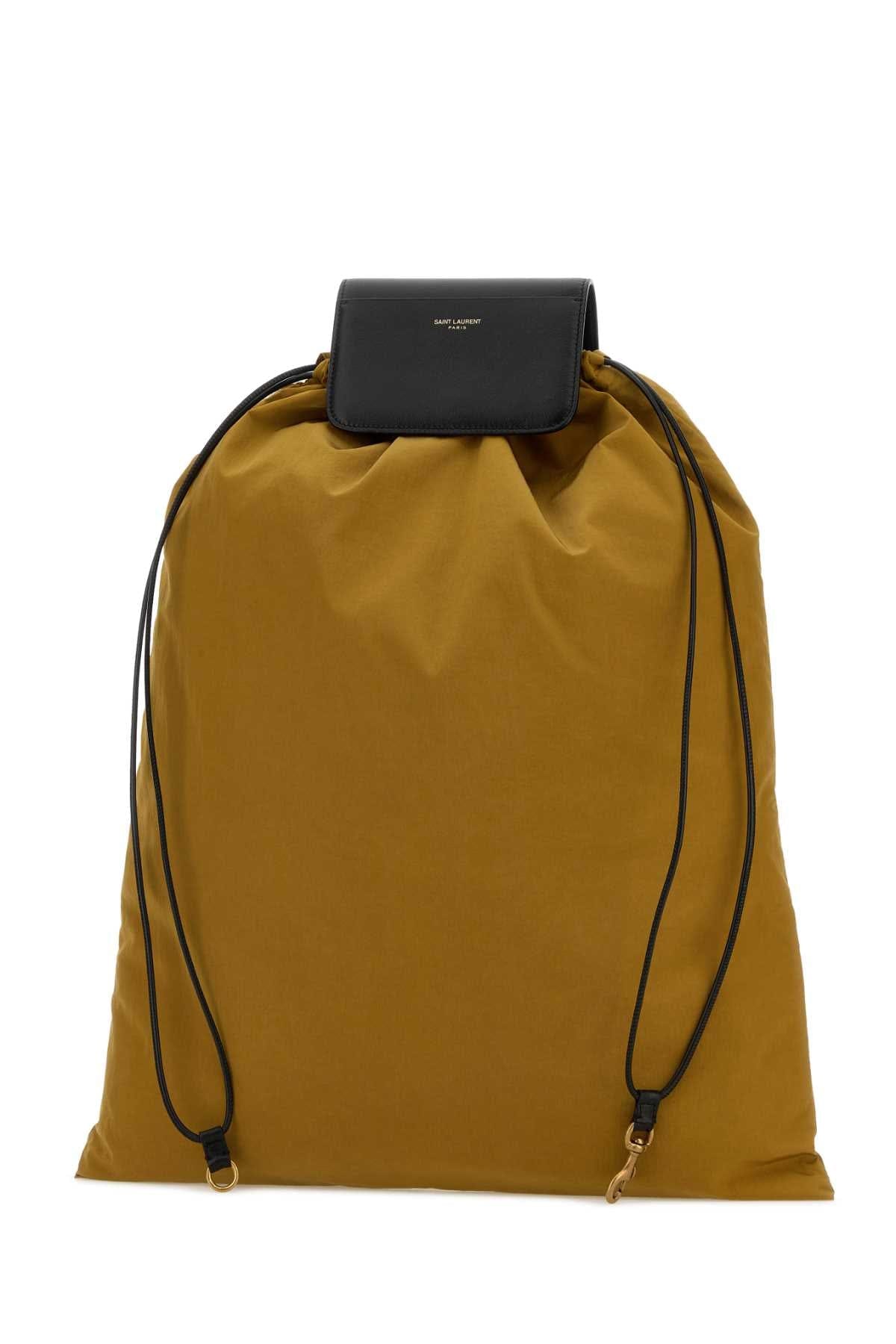 Saint Laurent Men Biscuit Canvas Shopping Bag