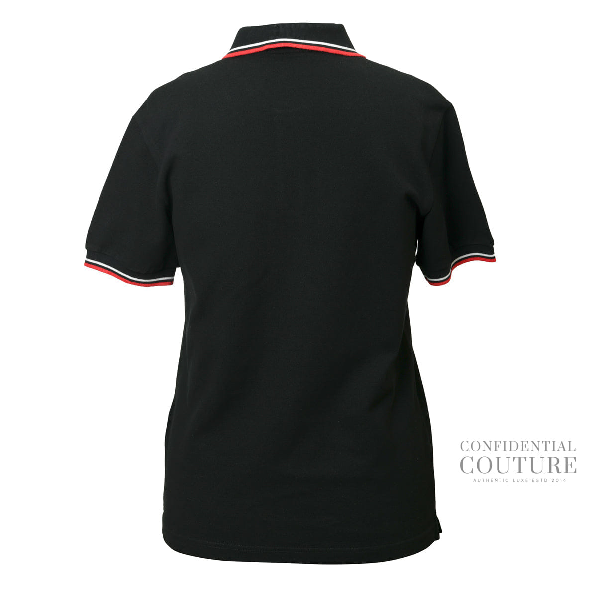 Prada Black Polo Neck T-Shirt For Men - M
