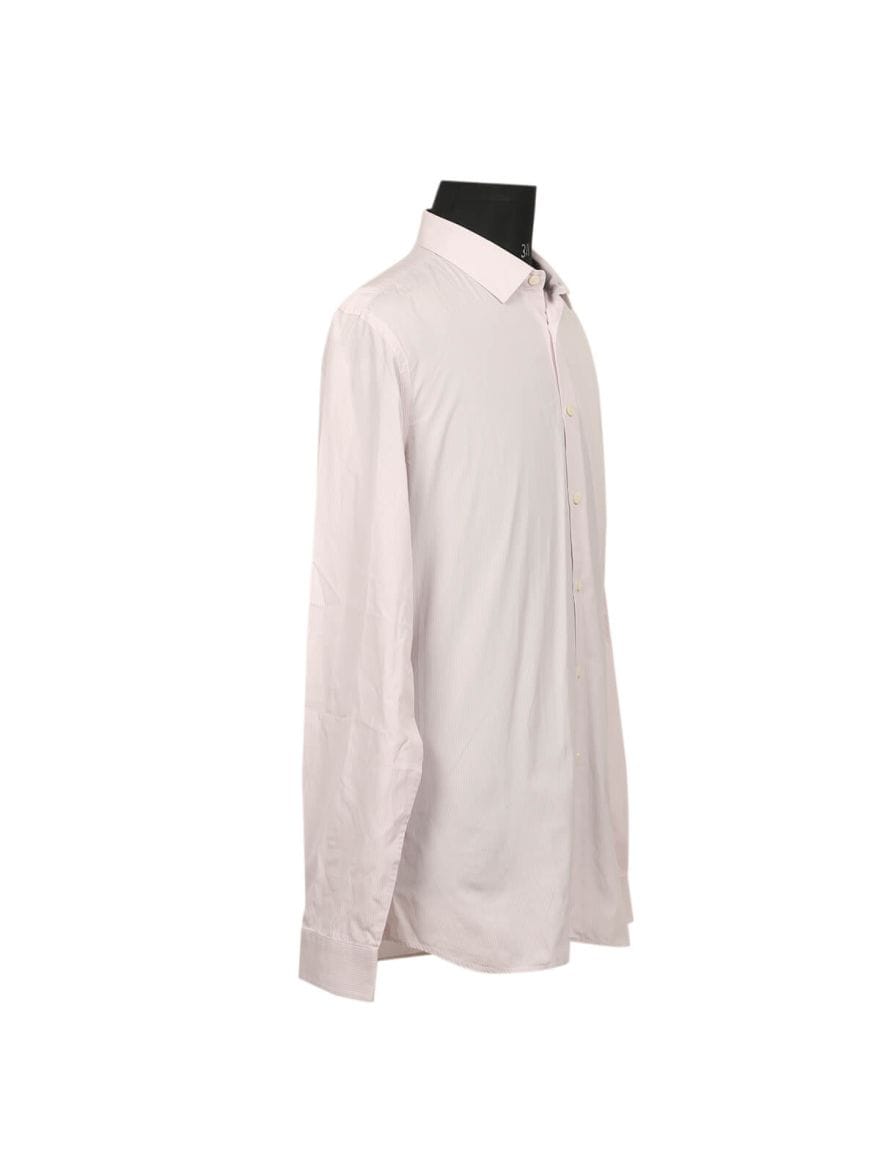 Prada Pink & White Striped Men's Shirt/Size - 42