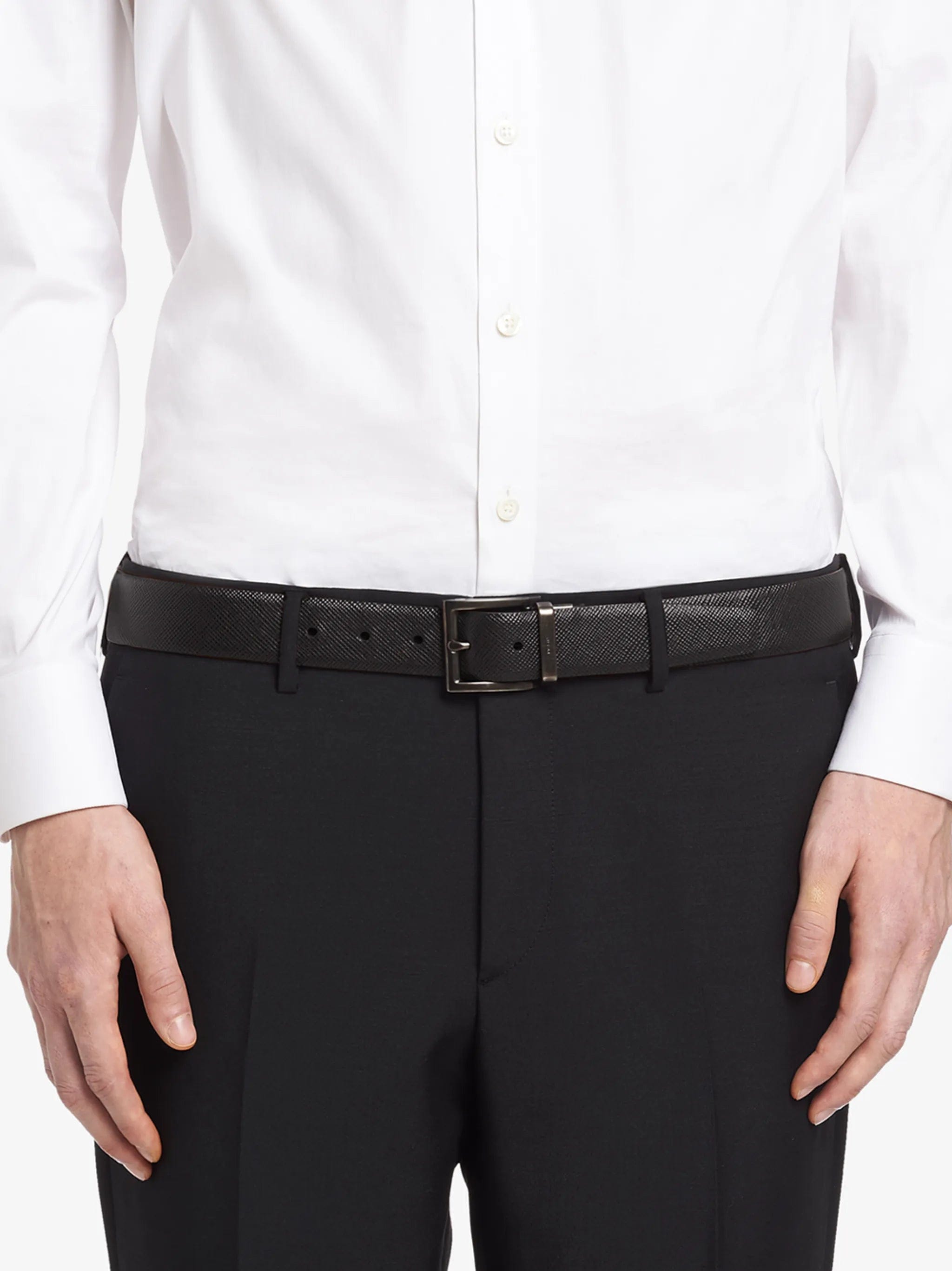 Prada reversible leather belt