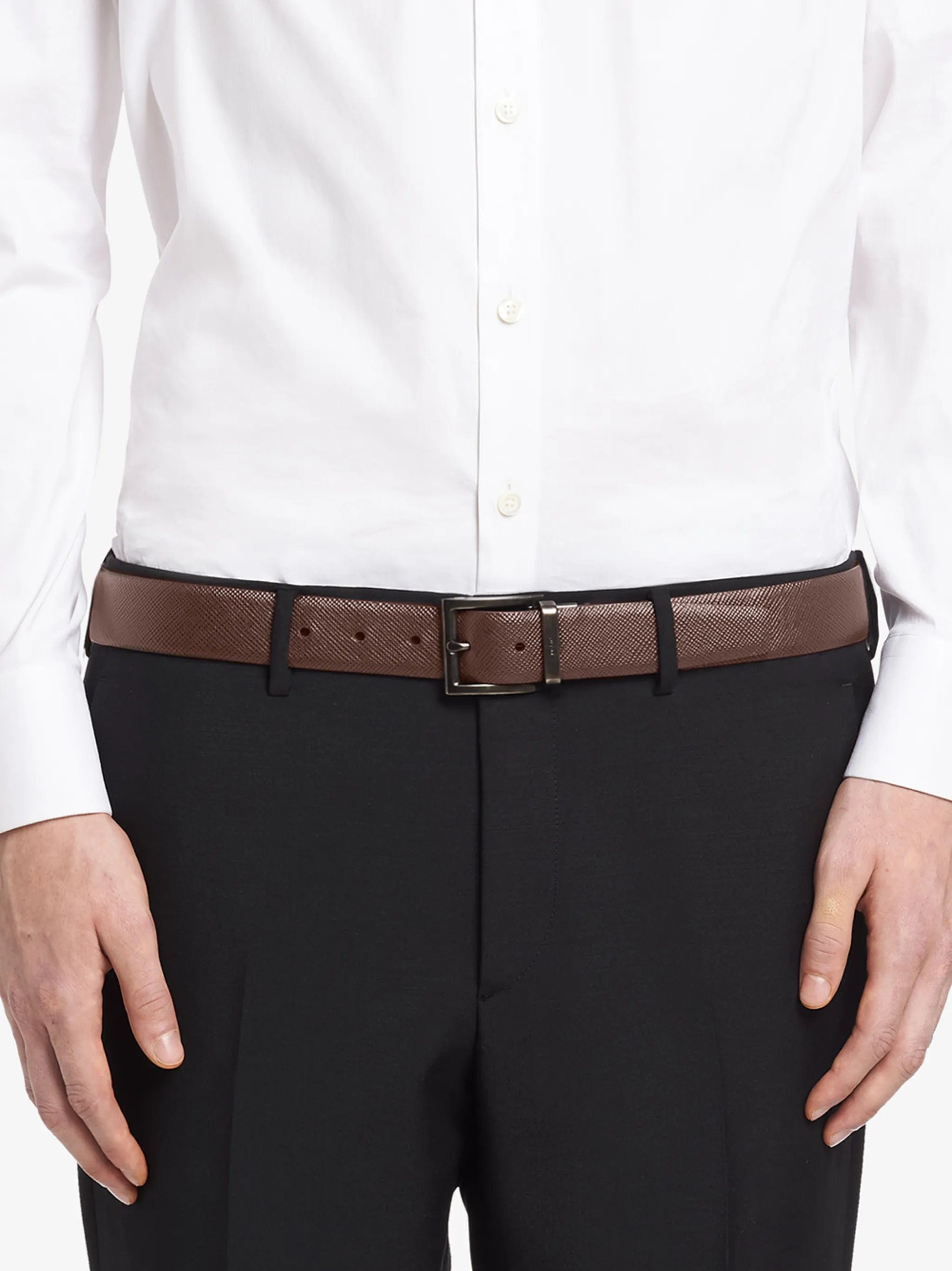Prada reversible leather belt