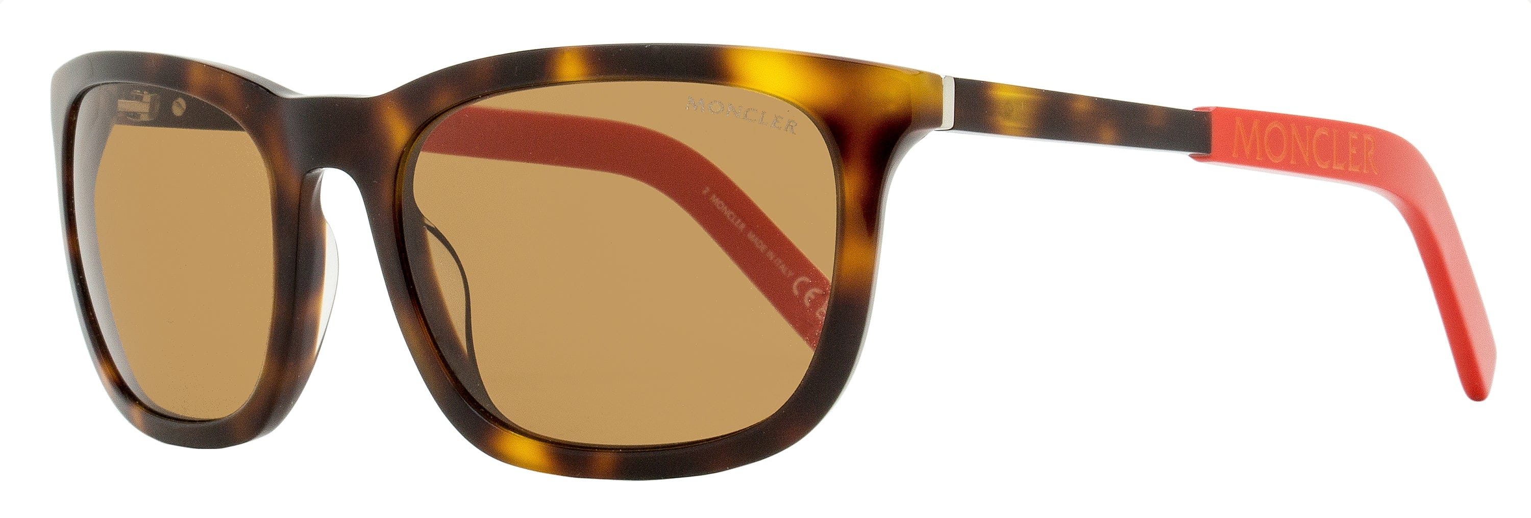 Moncler Kolligian Sunglasses ML0290 52E Havana/Red 57 mm