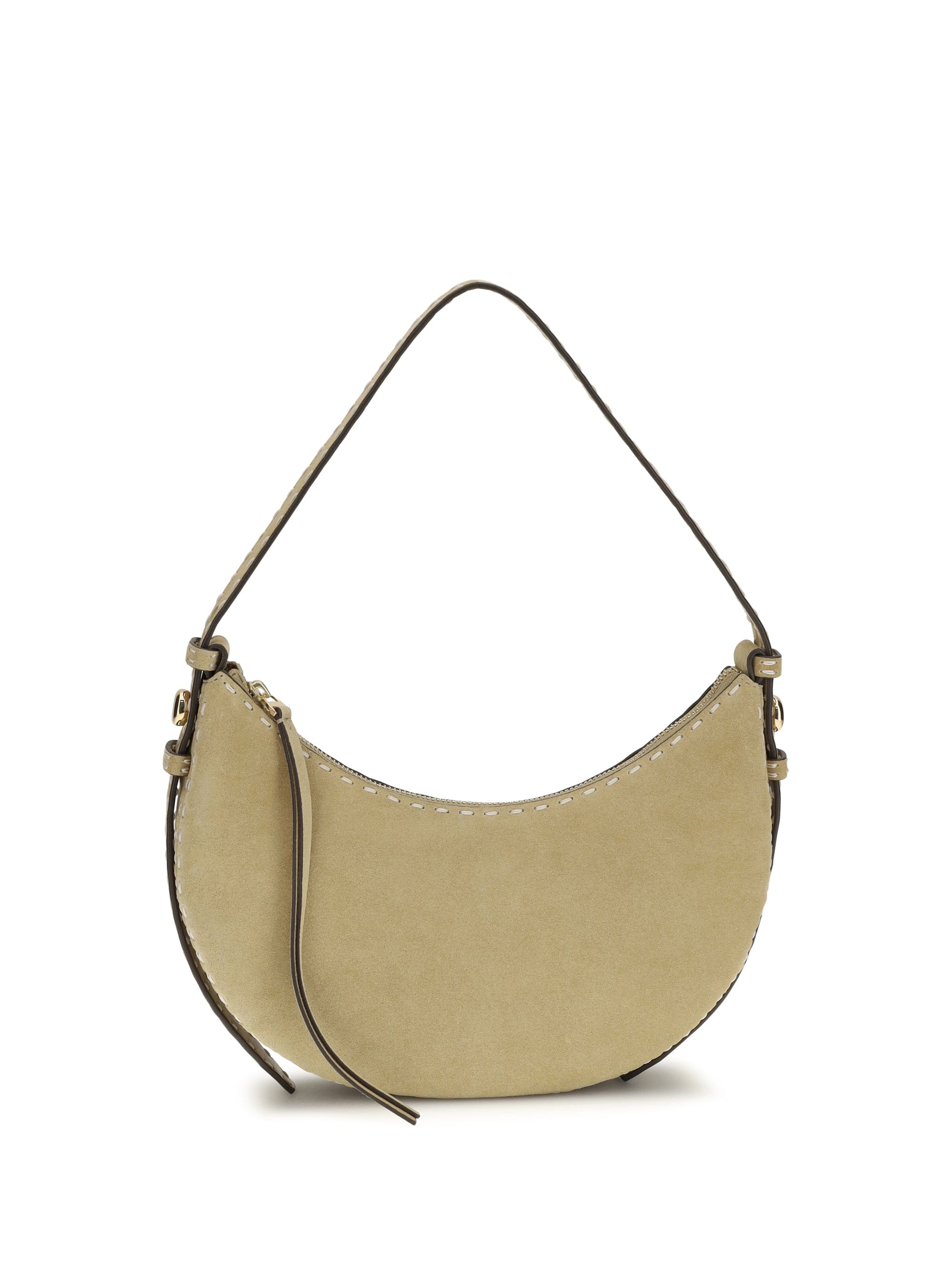Tory Burch Calf Leather Shoulder Bag — Beige