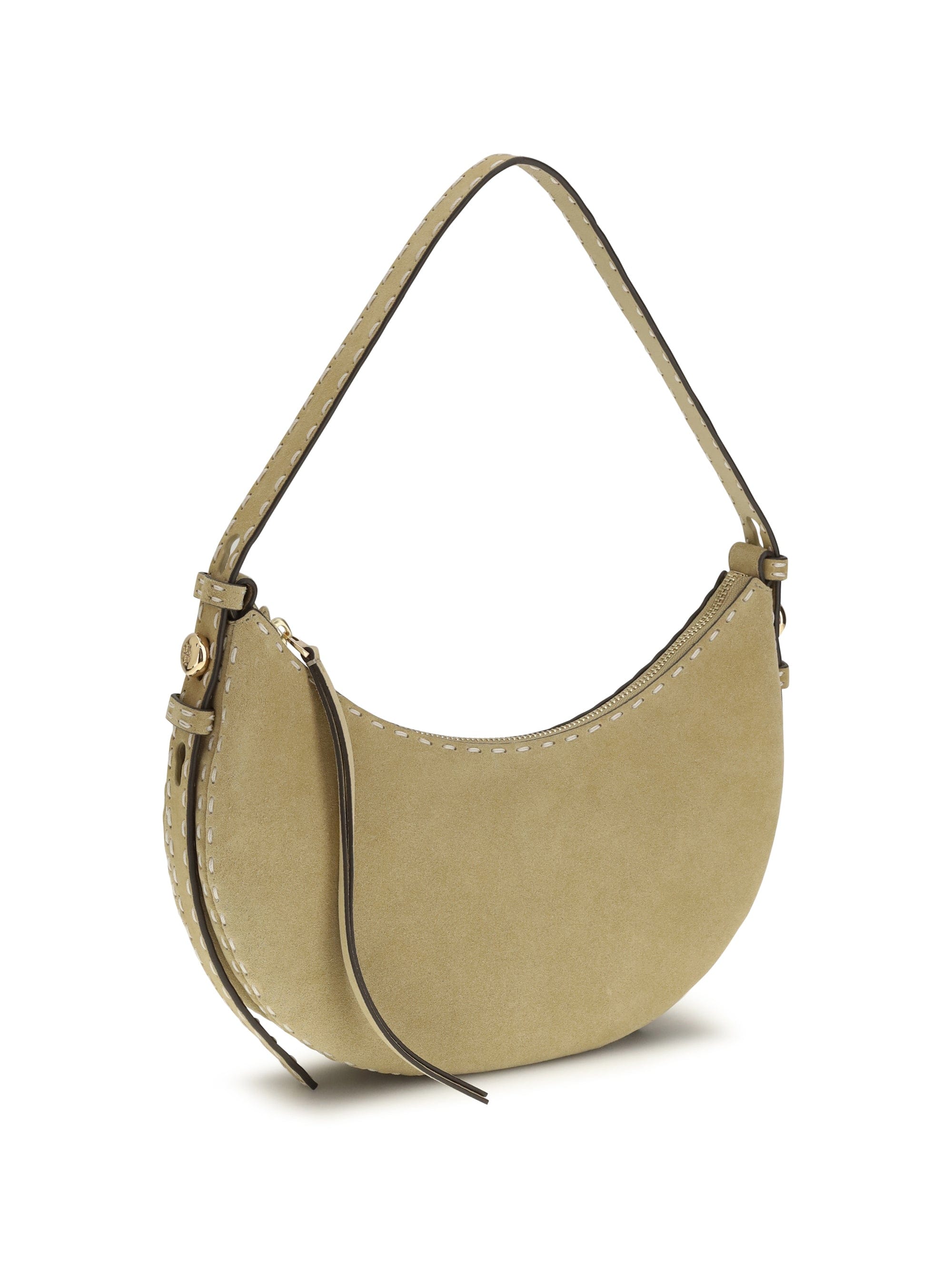 Tory Burch Calf Leather Shoulder Bag — Beige