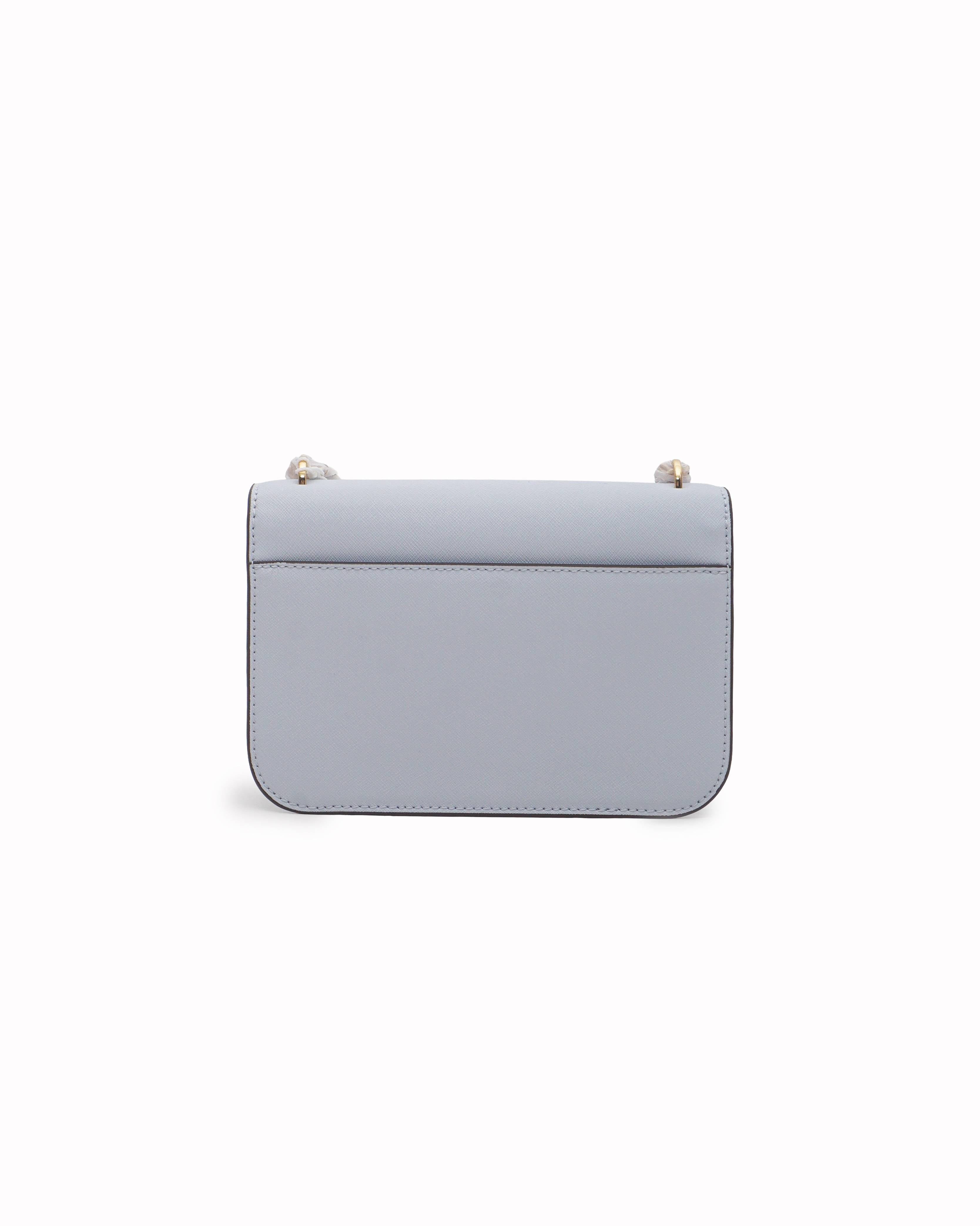 Tory Burch Light Blue Robinson Saffiano Leather Small Shoulder Bag