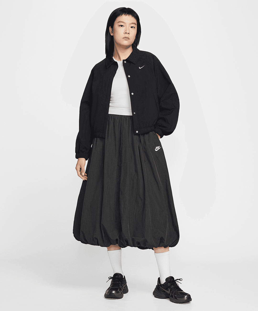 NIKE | SPORTSWEAR WINDRUNNER { BLACK/CHALK