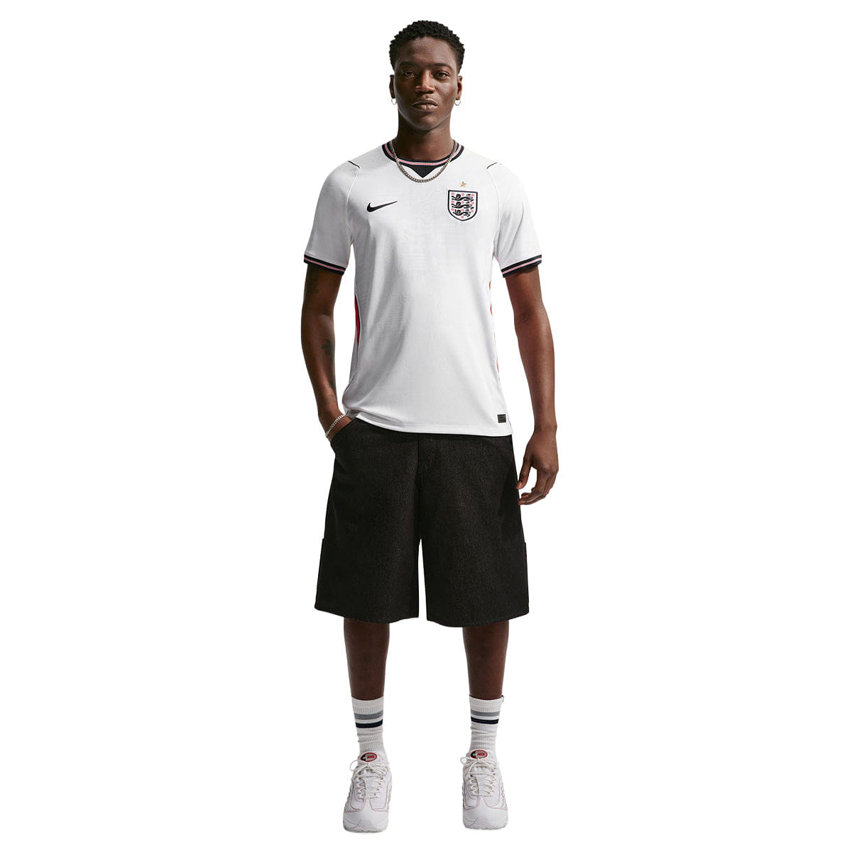 Nike England 2026 Stadium Home Jersey WHITE/SPEED RED/OBSIDIAN/OBSIDIAN